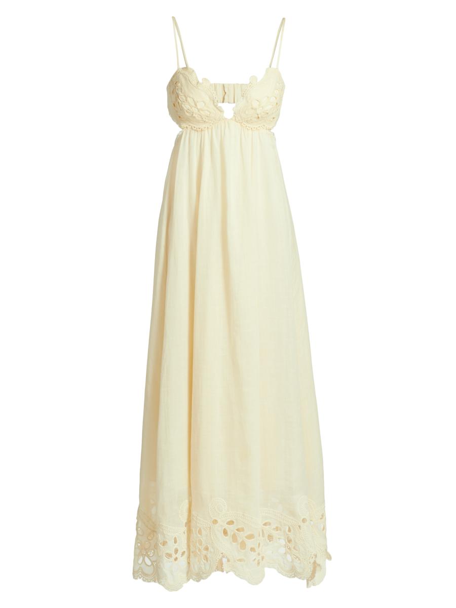【Zimmermann】Coco embroidered denim maxi dress Zimmermann Coco Embroidered Denim Caftan Dress | Nordstrom