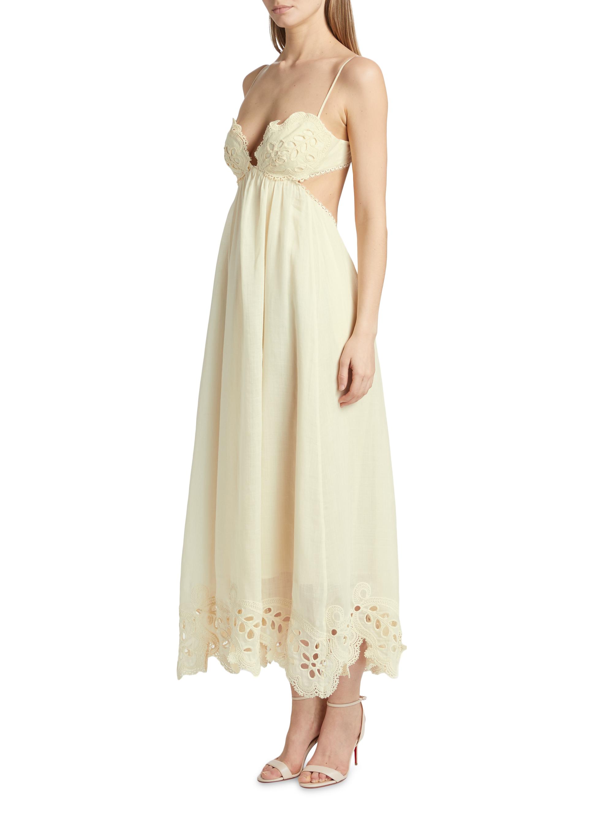 Zimmermann Coco Embroidered Maxi-Dress | Saks Fifth Avenue