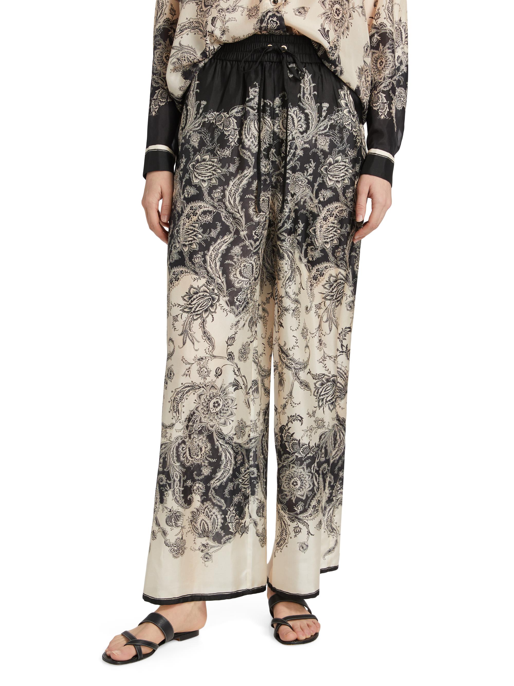 Zimmermann Rhiannon Silk Relaxed Pants | Saks Fifth Avenue