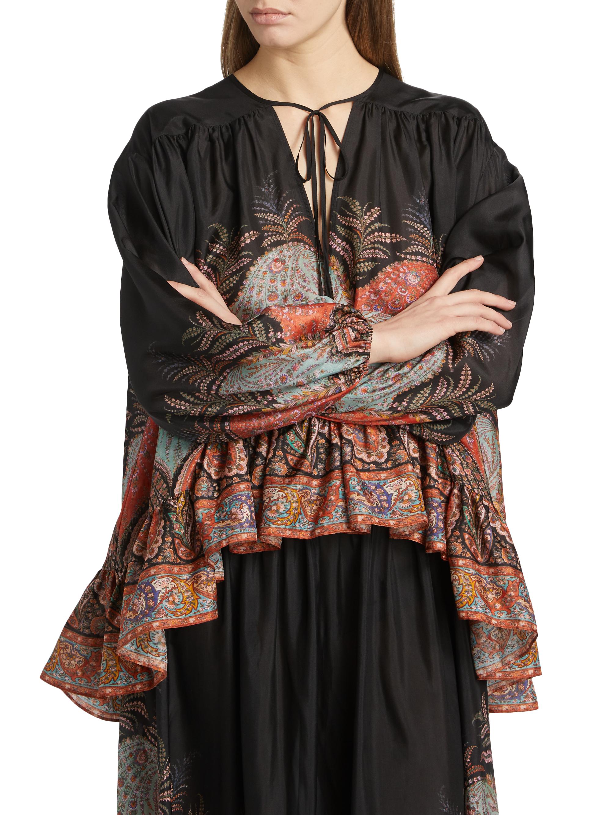 Zimmermann Rhiannon Ruffle Billow Blouse | Saks Fifth Avenue