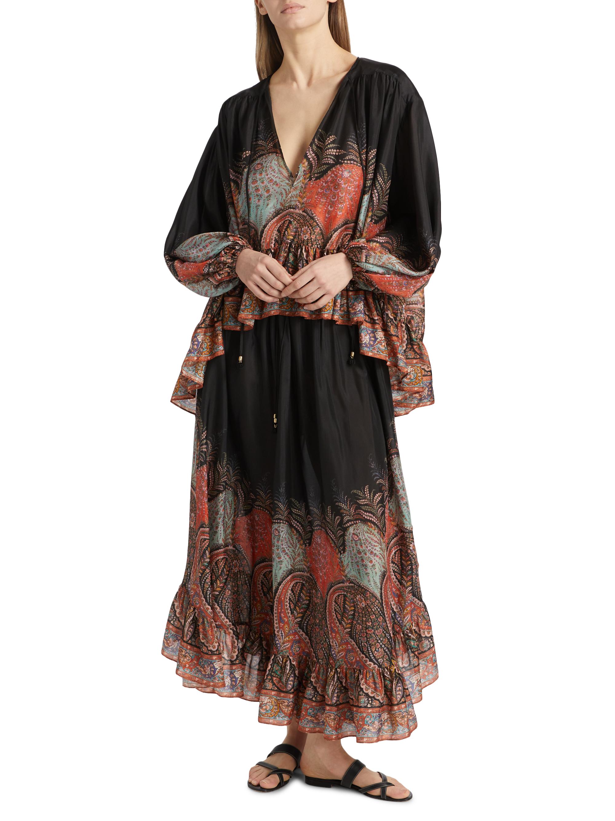 Zimmermann Rhiannon Ruffle Billow Blouse | Saks Fifth Avenue