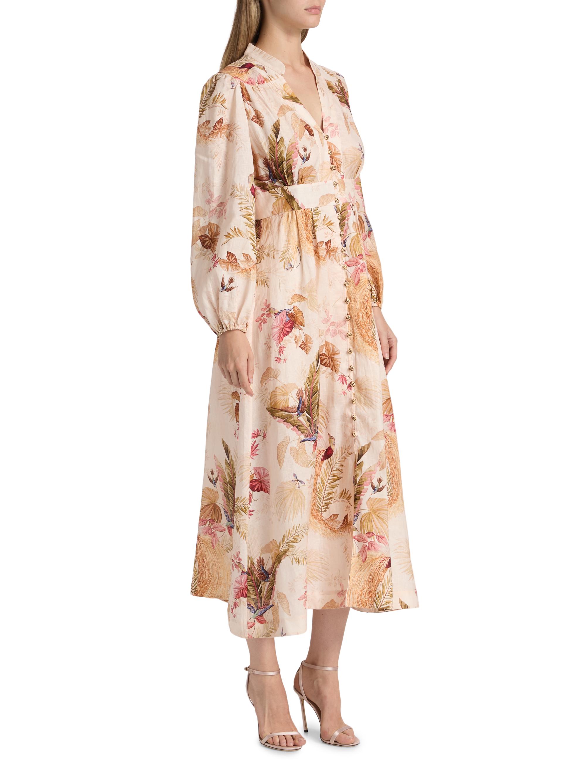 zimmermann flowy dress Zimmermann Soft Flowy Mini Dress With Puffed Sleeves main image 1
