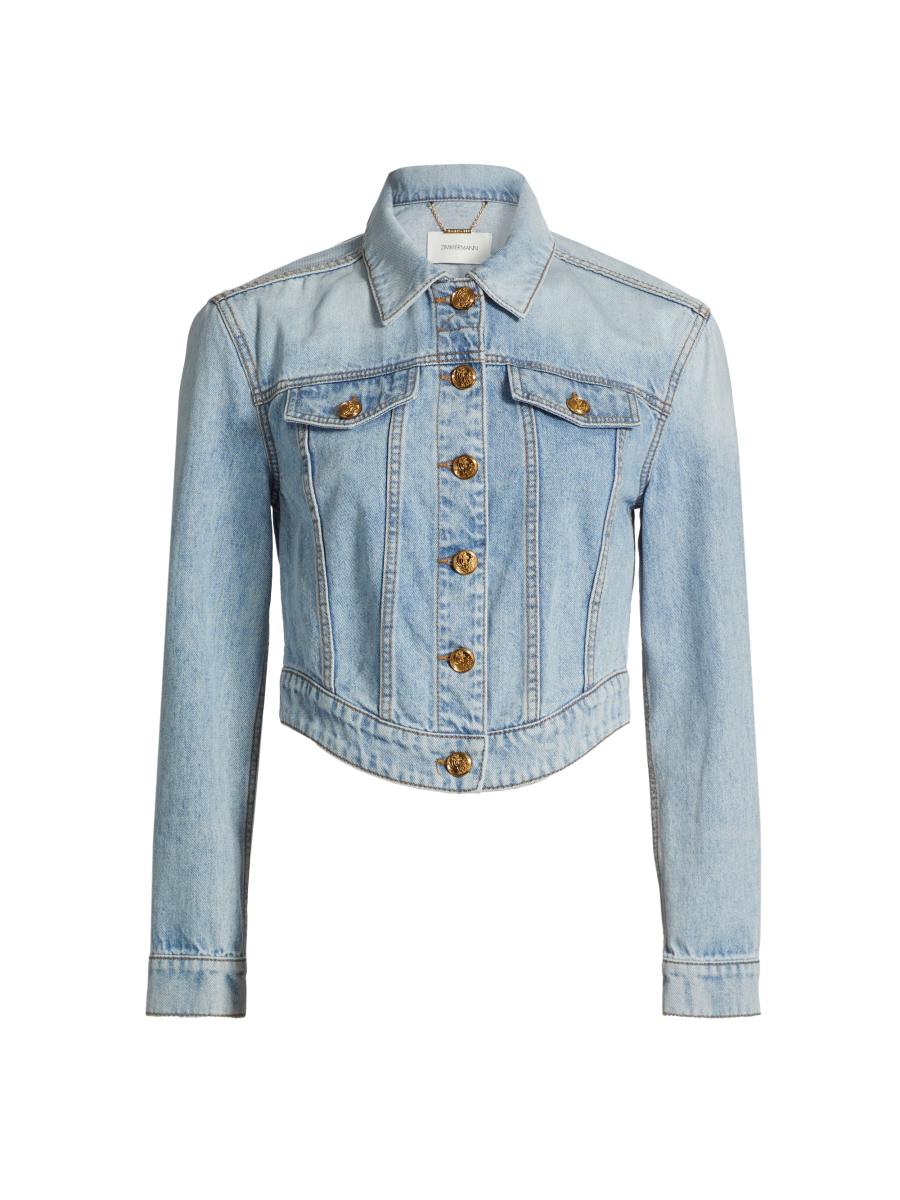 【Zimmermann】Raie cropped denim jacket Zimmermann - Raie cropped denim jacket