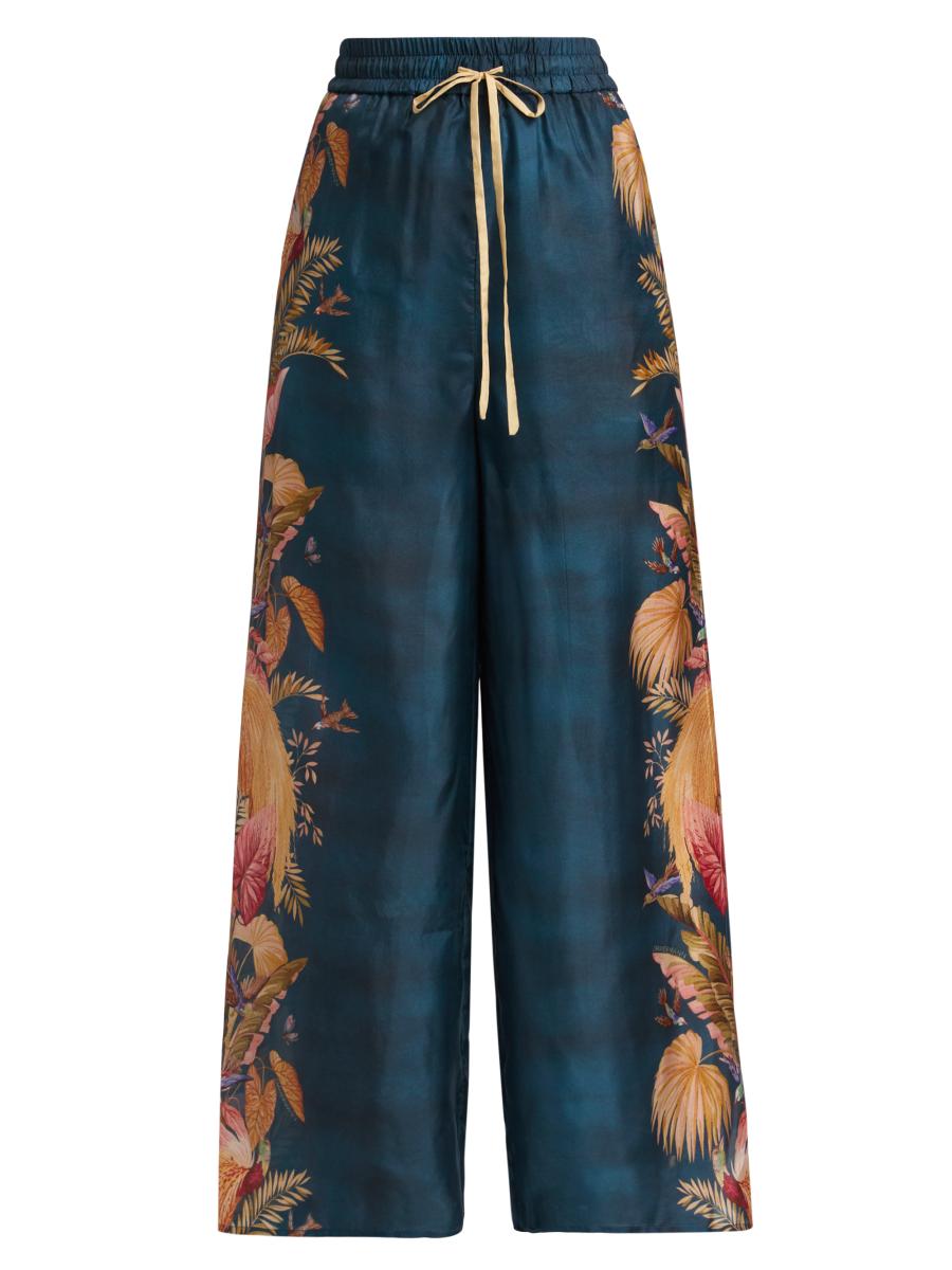 【Zimmermann】Ascension tapered jeans Zimmermann Ascension Silk Relaxed Pants | Saks Fifth Avenue