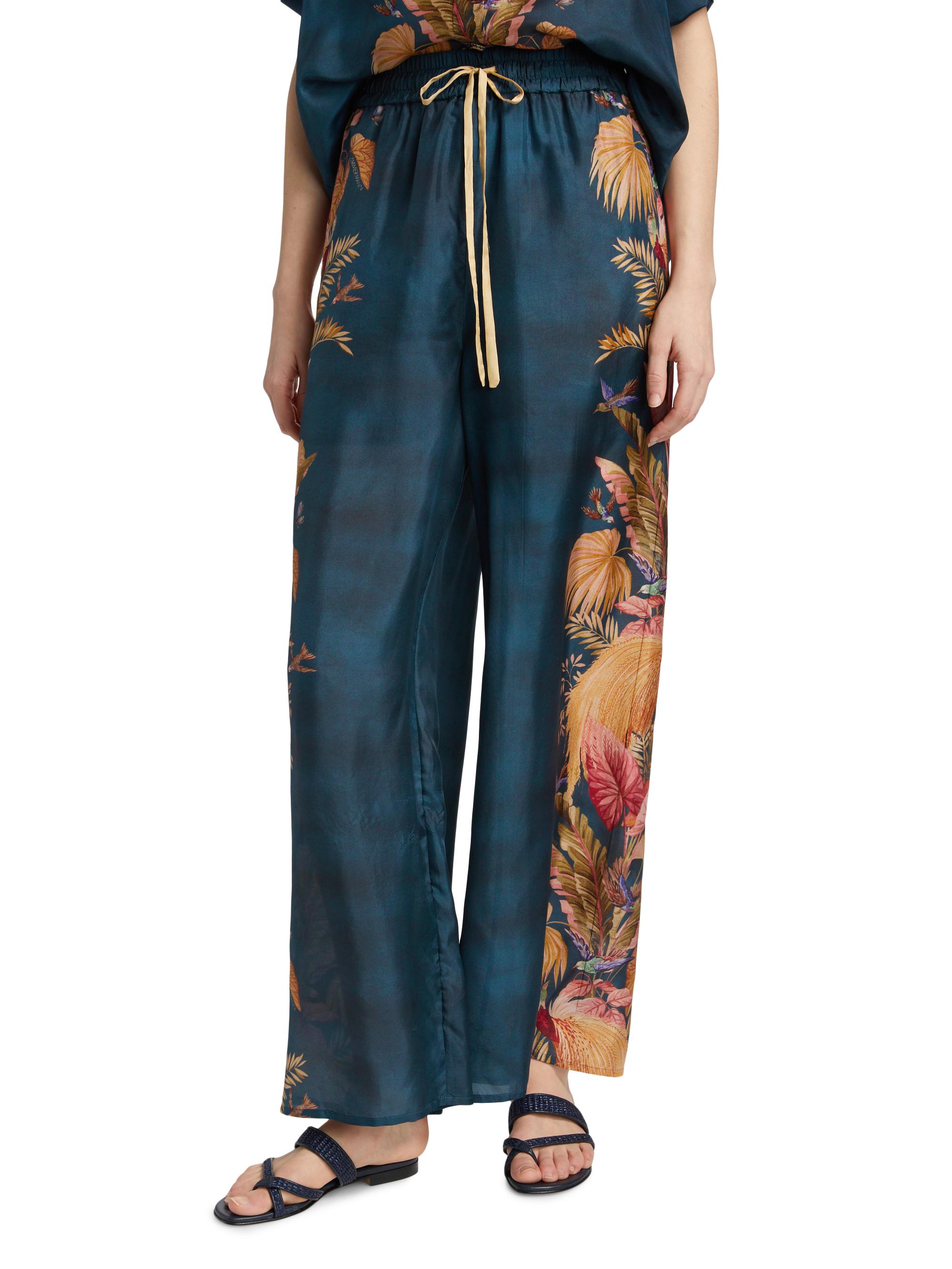 Zimmermann Ascension Silk Relaxed Pants | Saks Fifth Avenue