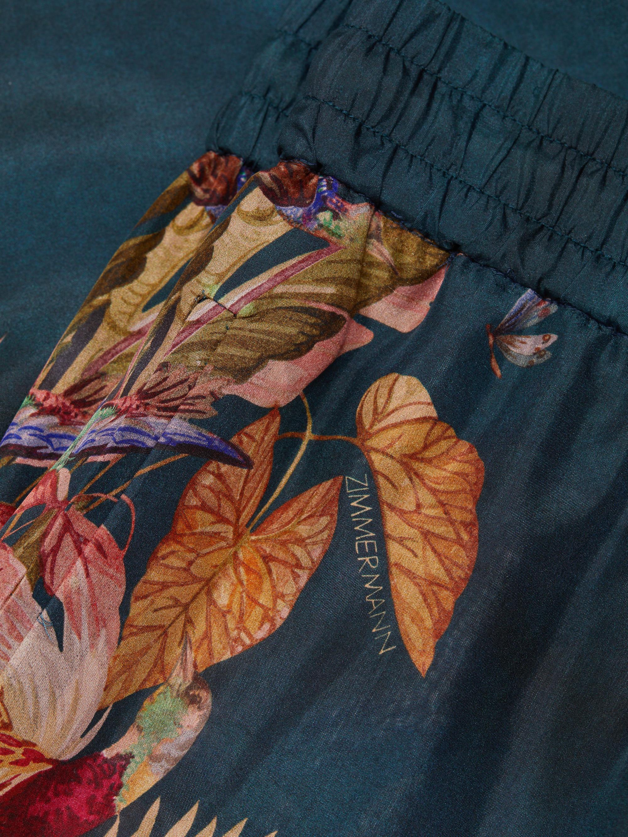 うめ AVENUE WALLET/CHAIN | Black Leather Wallet with Pearl Strap