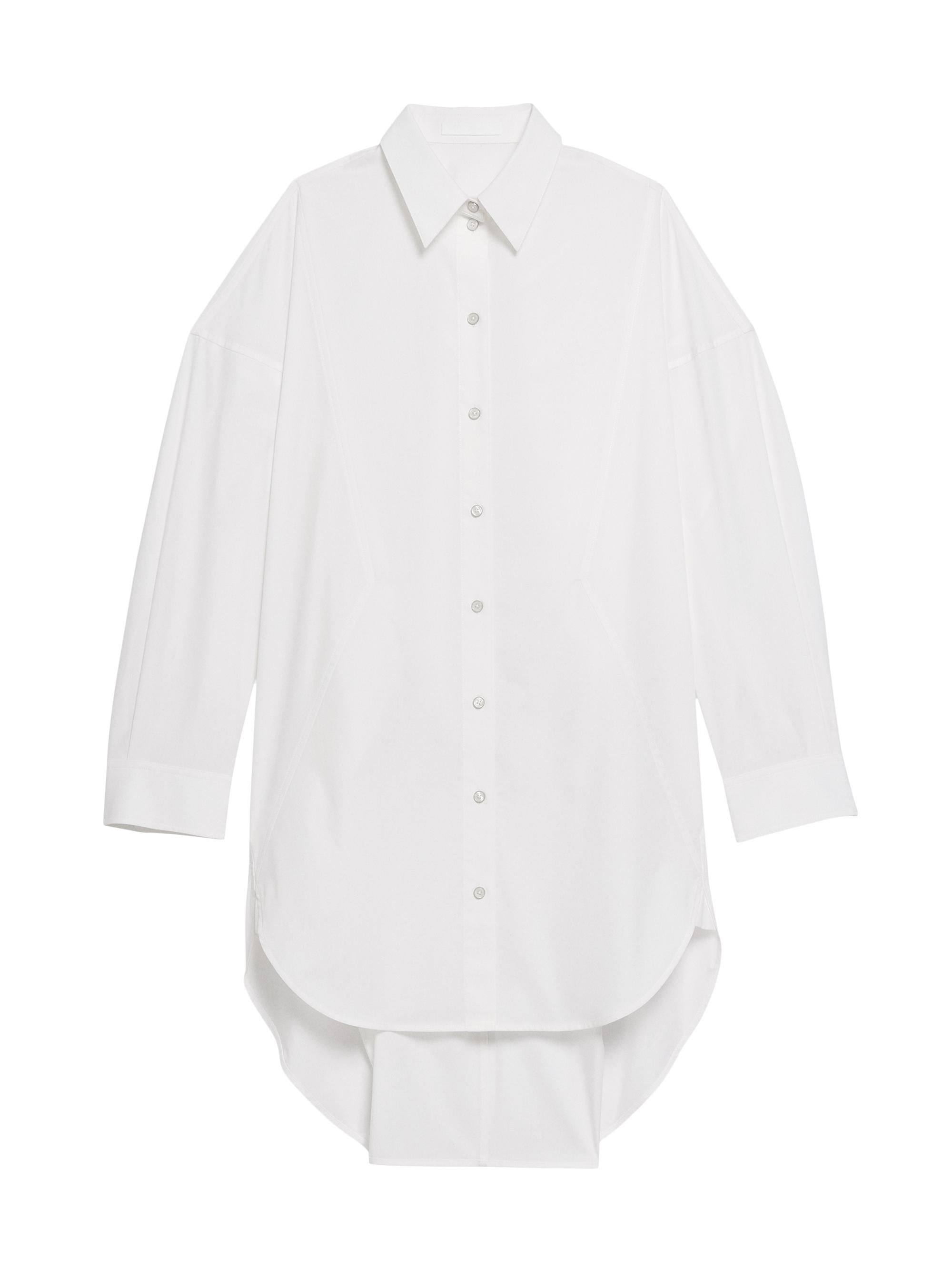 Helmut Lang Women's Long Button-Front Shirt - White
