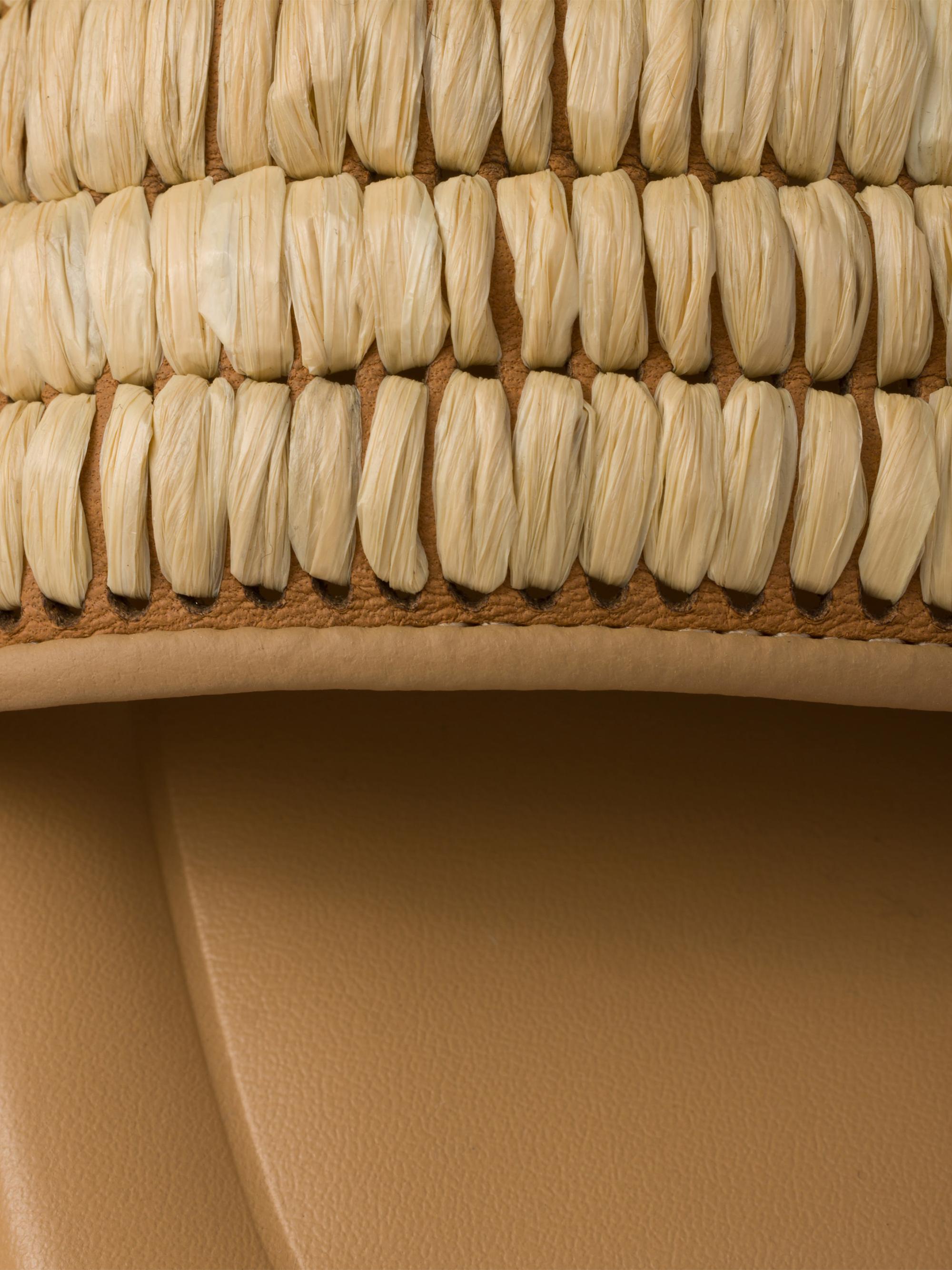 Leather Slides with Crochet Details