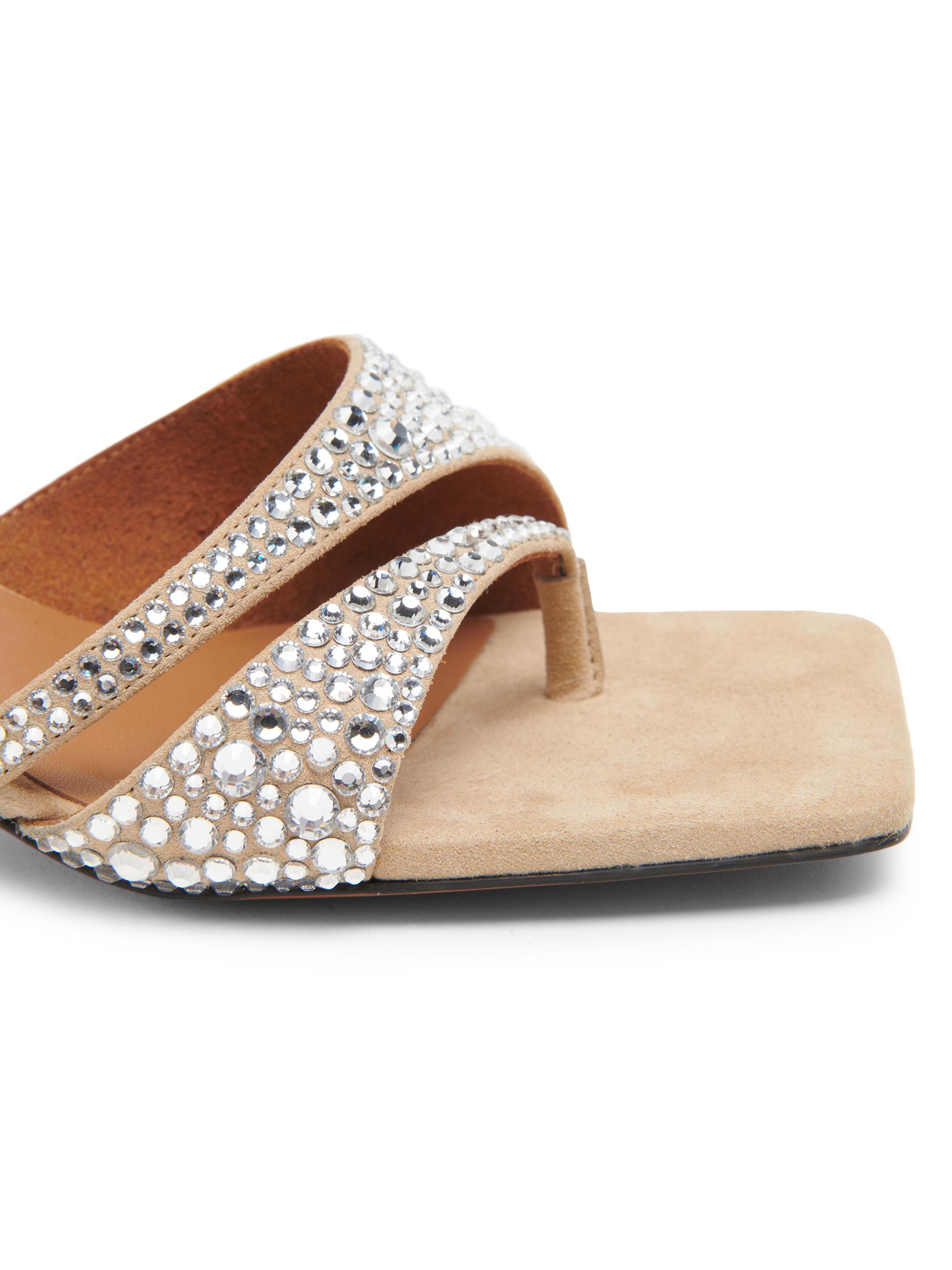 Stella McCartney Spur 48MM Hotfix-Embellished Sandals | Saks Fifth