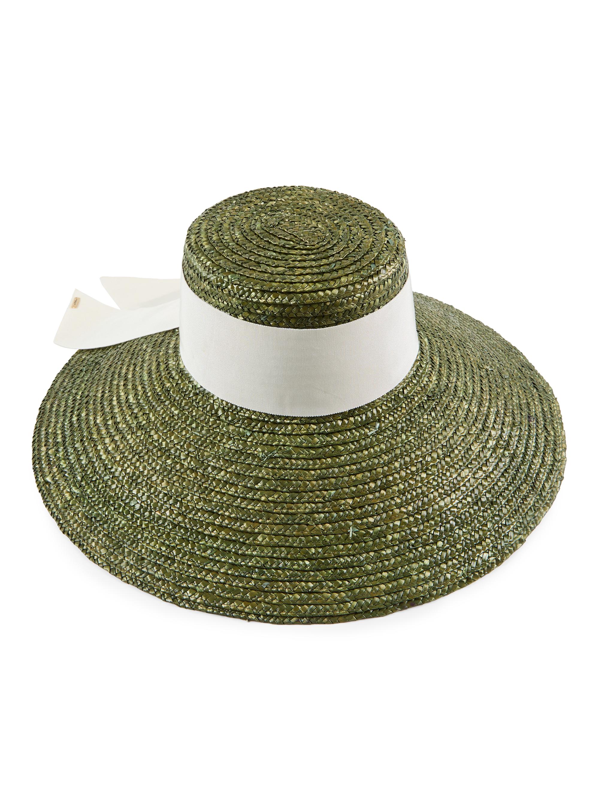 EUGENIA KIM Emmanuelle Packable Wide Fedora Hat Green, Purple Sun hat Eugenia kim sun - Gem main image 3