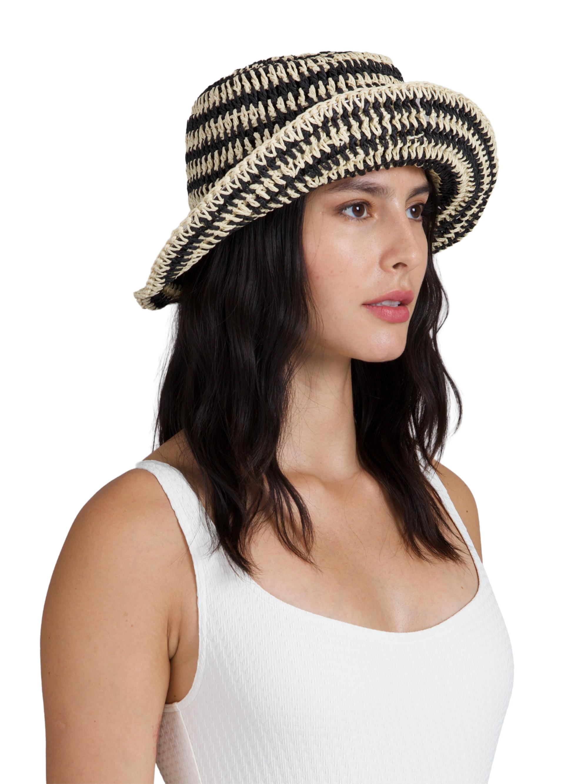Eugenia Kim Jonah Striped Crochet Bucket Hat | Saks Fifth Avenue