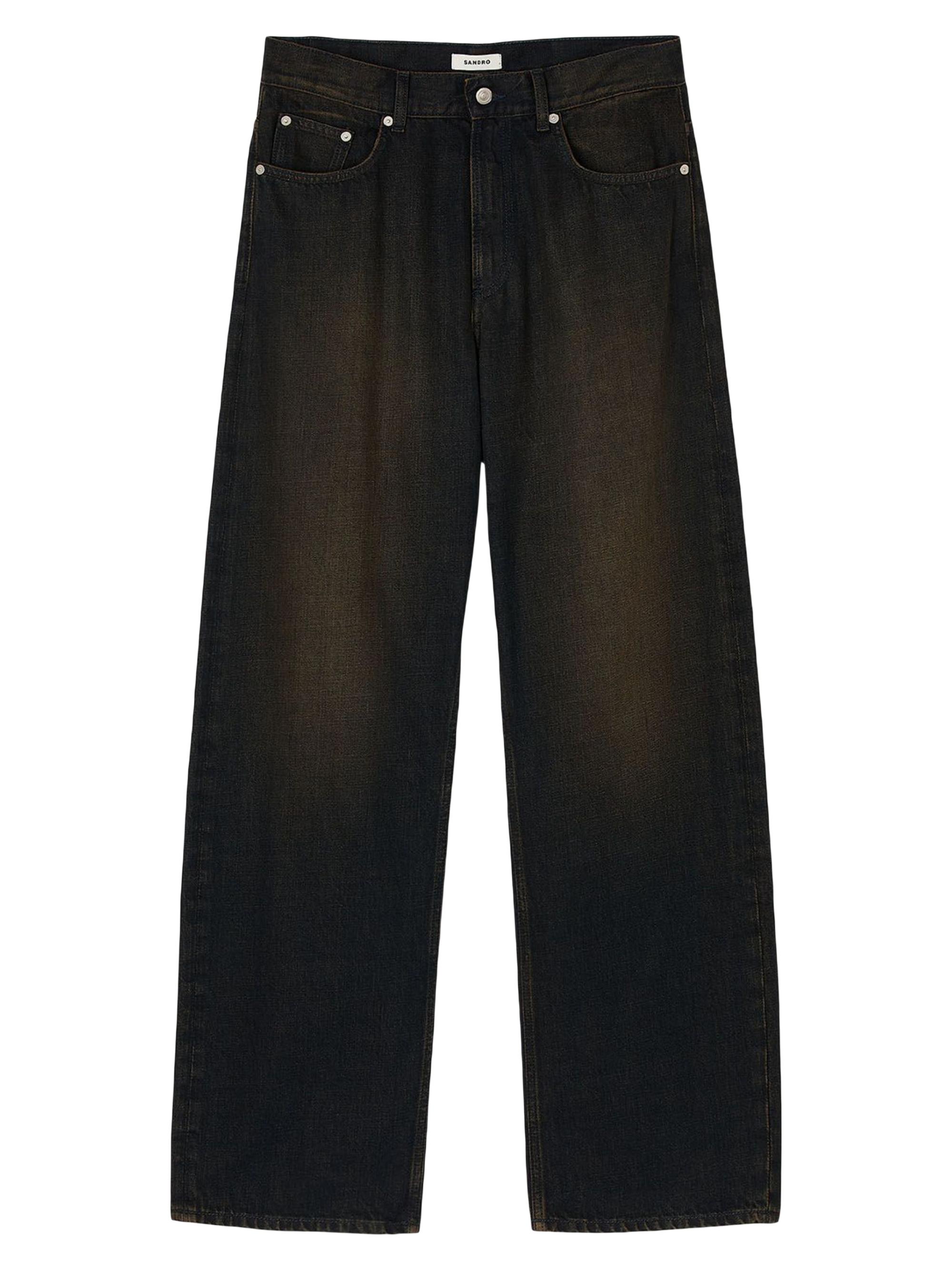 Sandro Men's Baggy Jeans - Moka