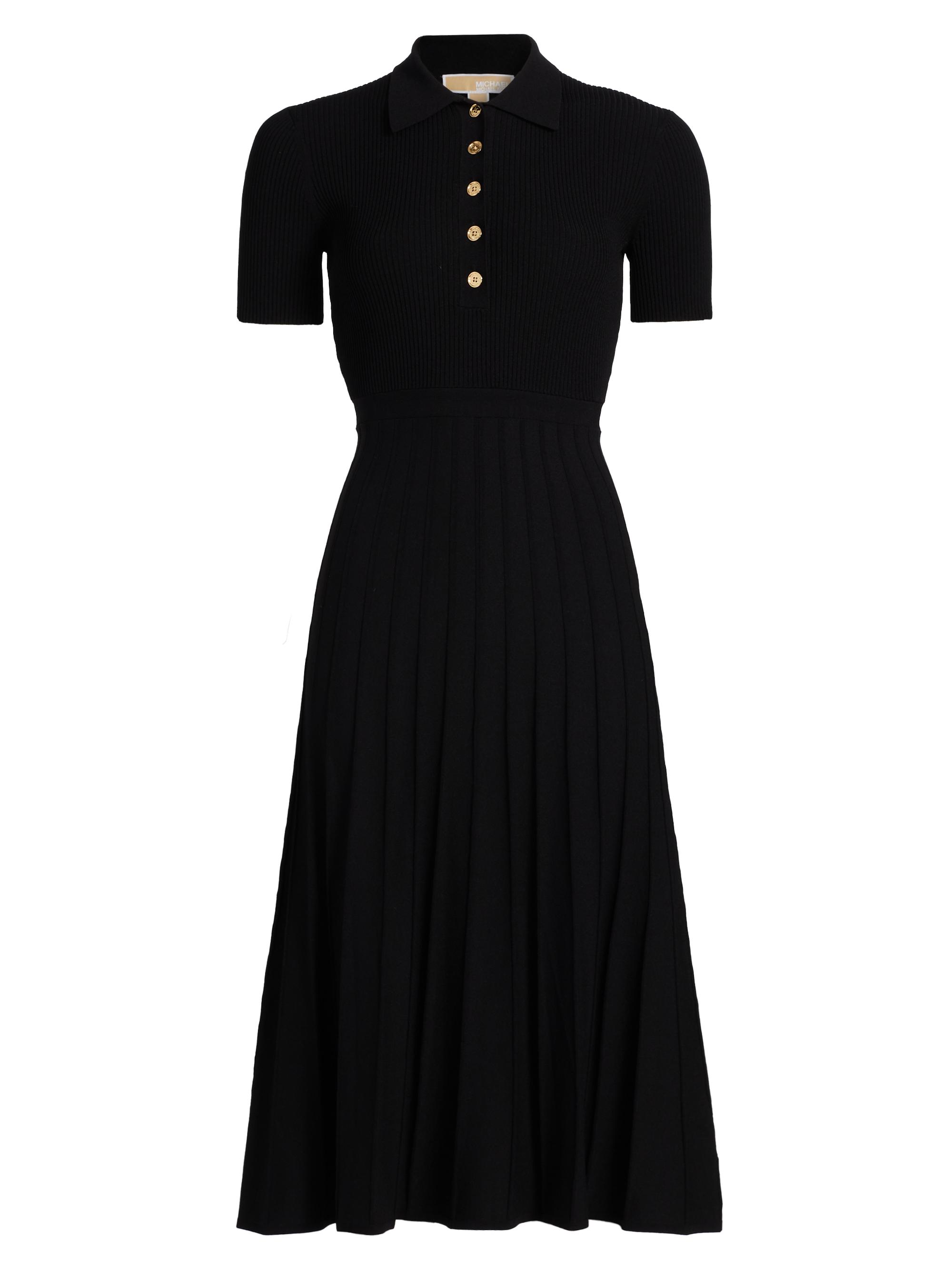 MICHAEL Michael Kors Core Polo Rib-Knit Midi-Dress | Saks Fifth Avenue