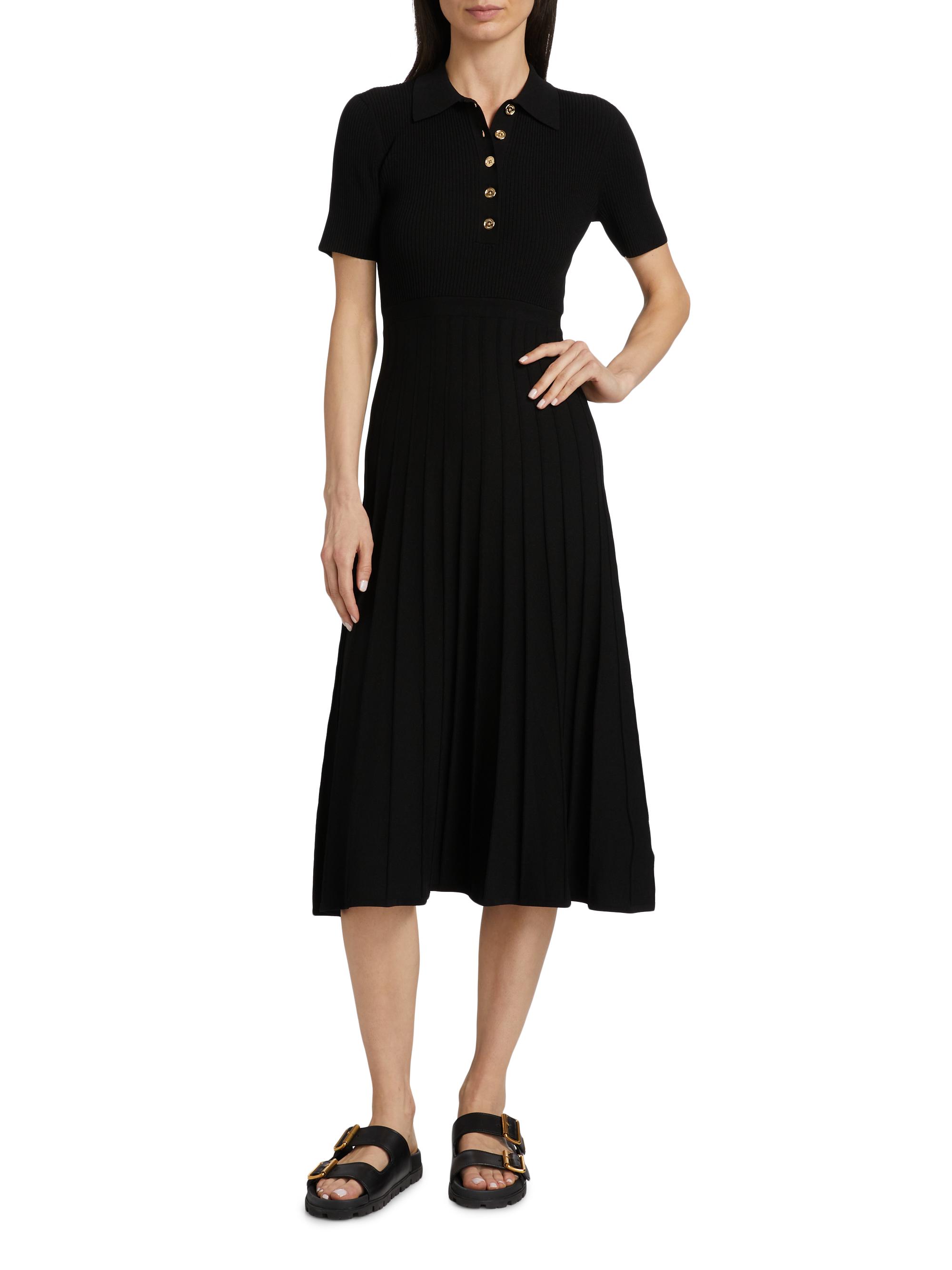 green emerald velvet dress SLIM FIT POLO DRESS