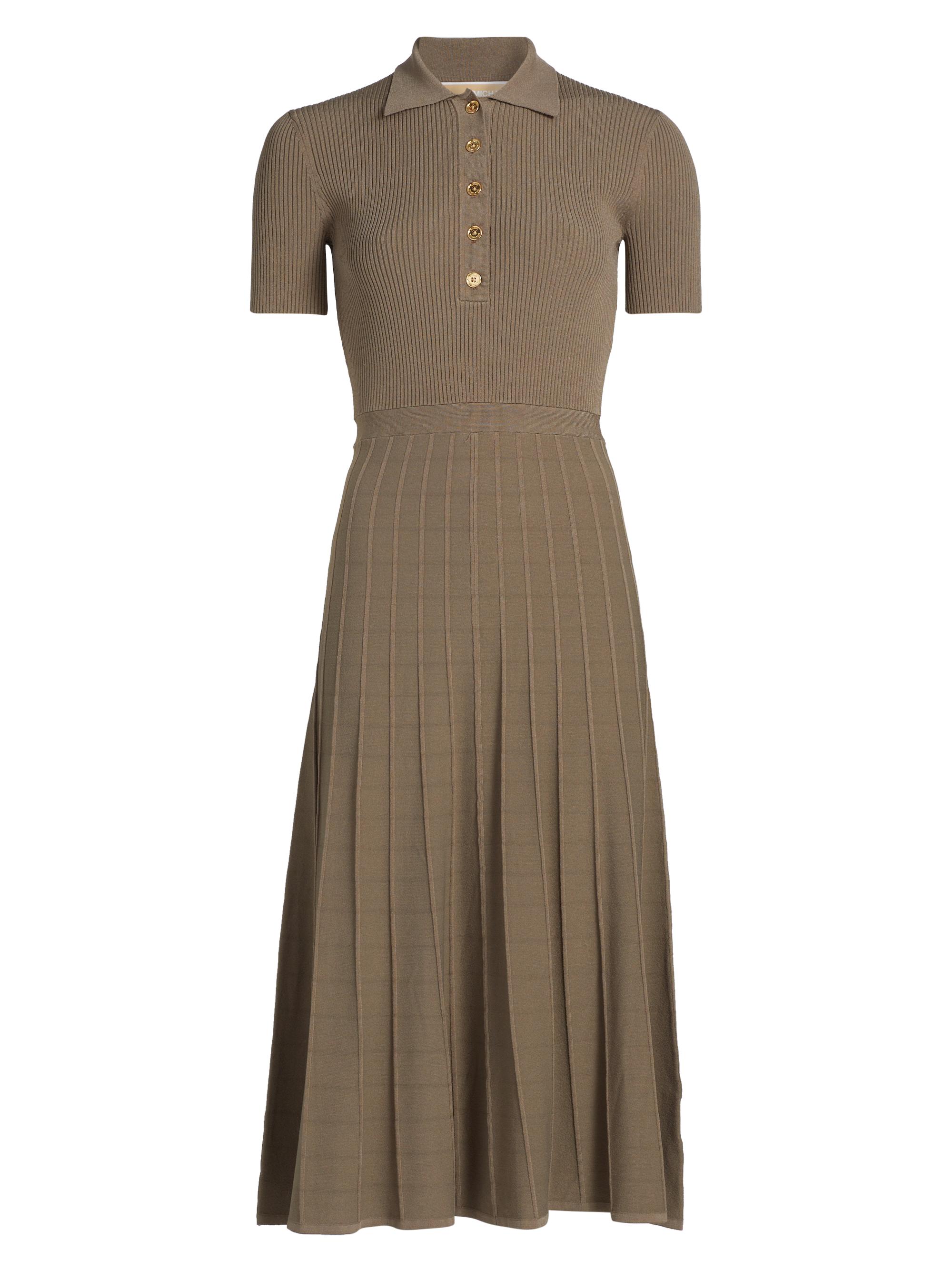 MICHAEL Michael Kors Polo Fit-&-Flare Midi-Dress | Saks Fifth Avenue