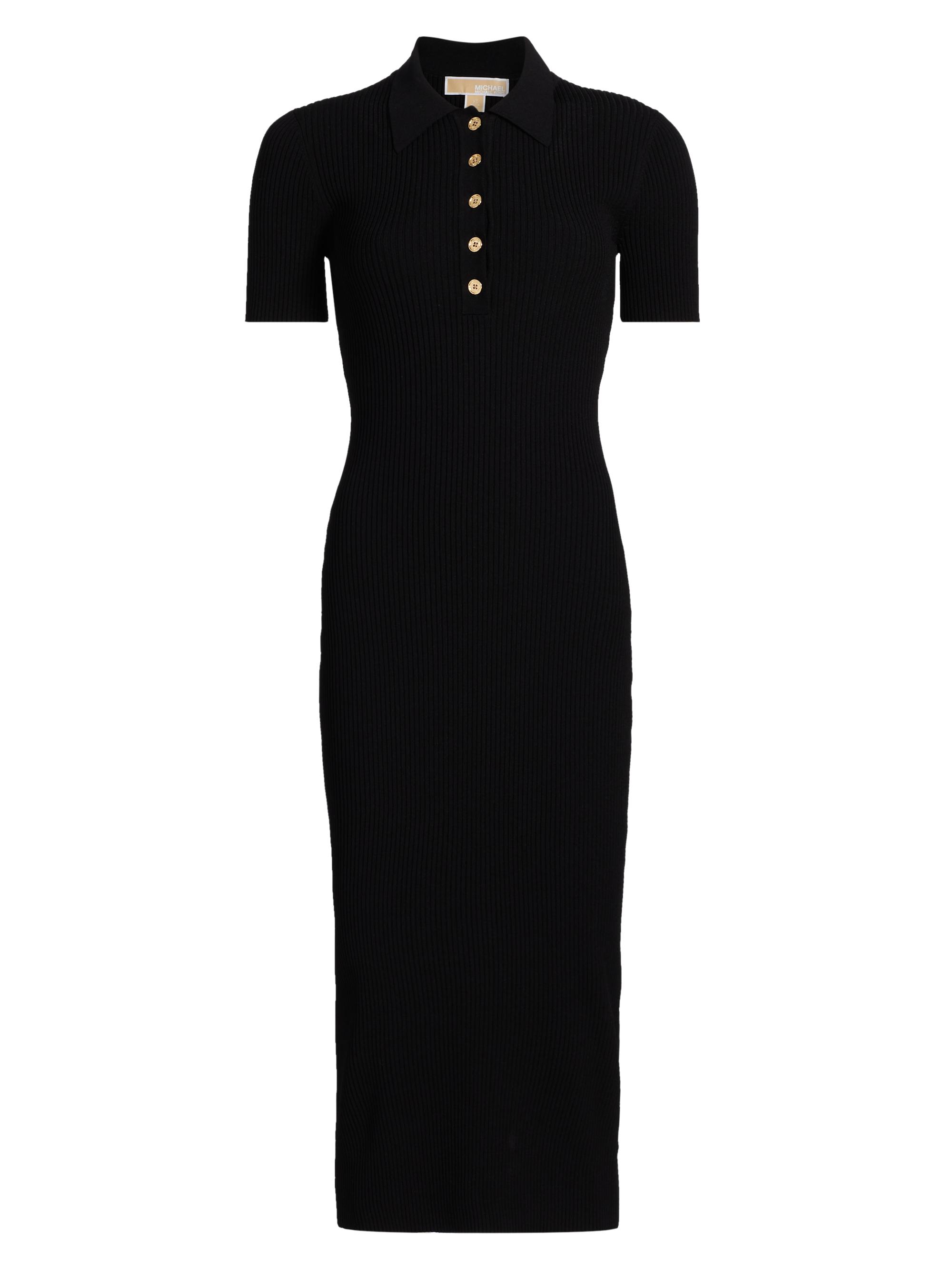 MICHAEL Michael Kors Polo Fit-&-Flare Midi-Dress | Saks Fifth Avenue
