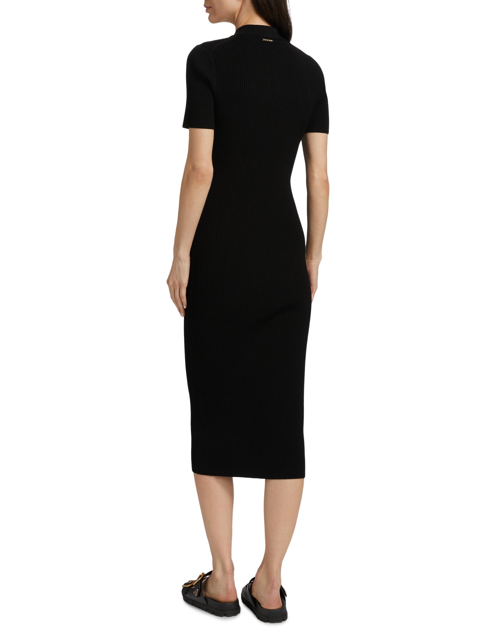 MICHAEL Michael Kors Core Polo Rib-Knit Midi-Dress | Saks Fifth Avenue