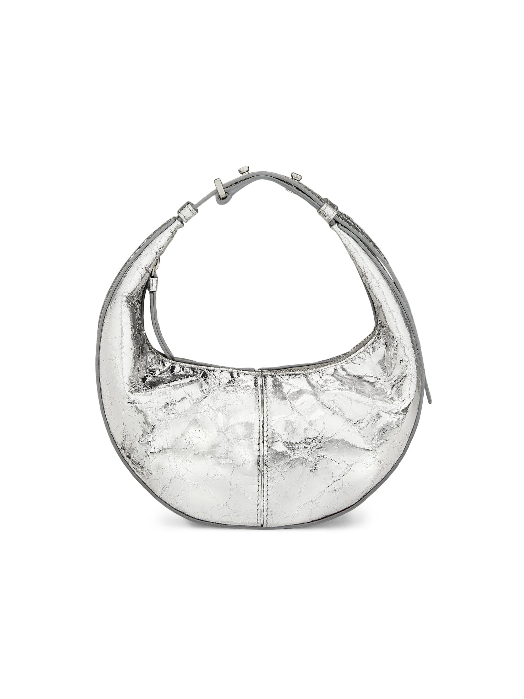 Proenza Schouler Women's Mini Metallic Leather Hobo Bag - Silver