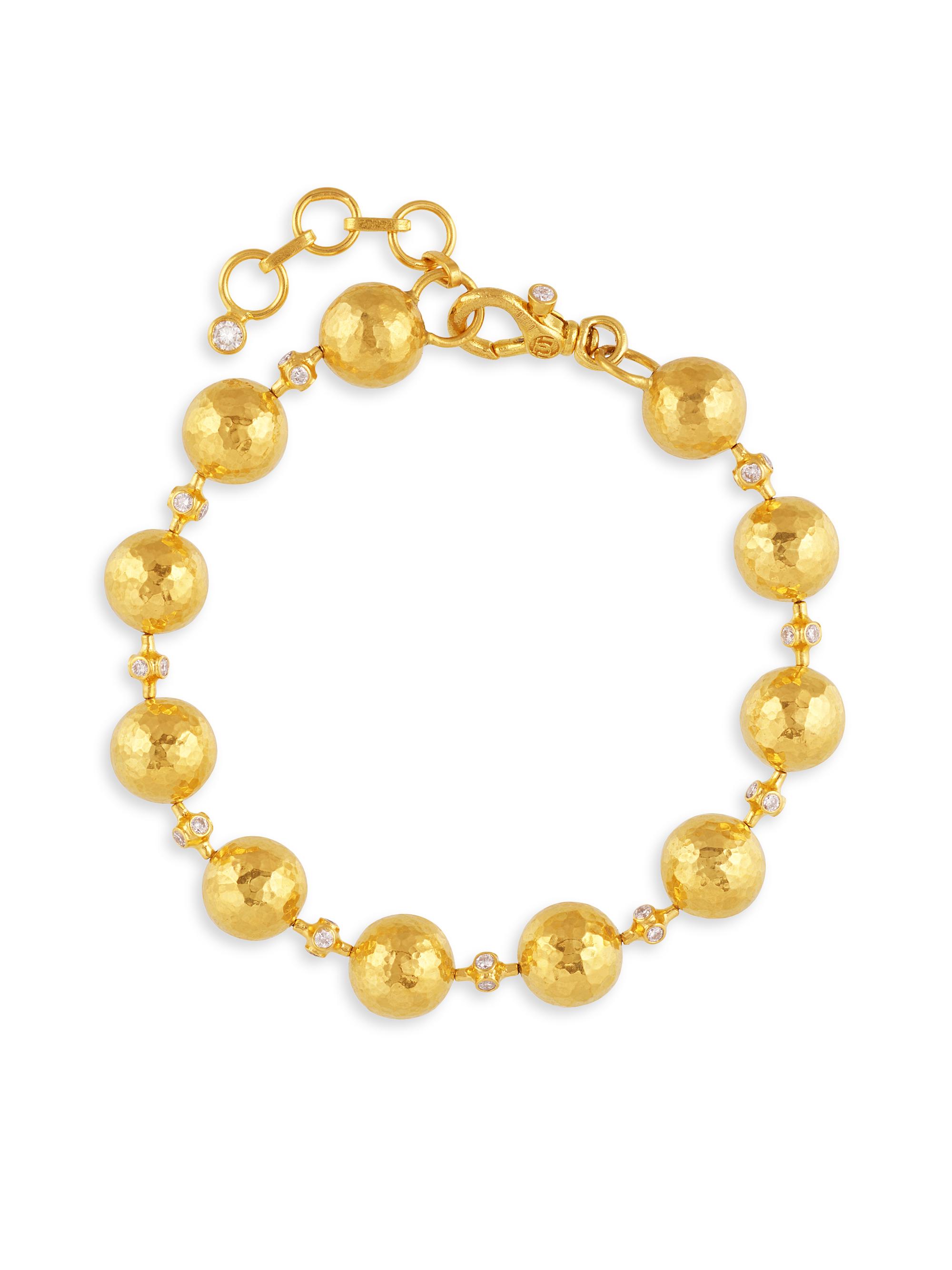 Gurhan Women's Spell 22K & 24K Yellow Gold & 1.10 TCW Diamond Bracelet - Yellow Gold