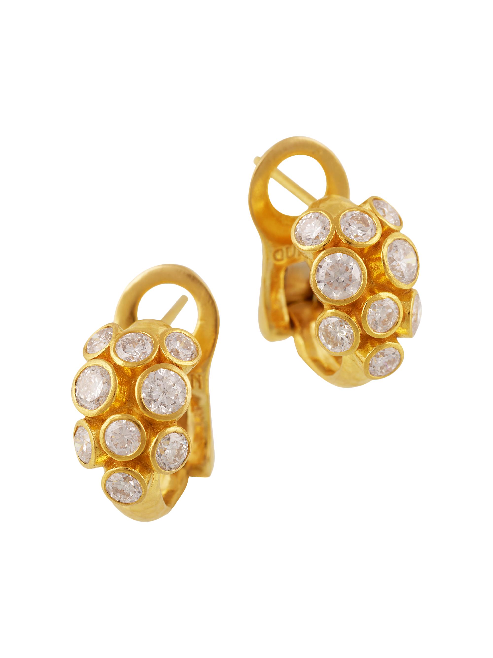 Gurhan Women's Hoopla 22K Yellow Gold & 1.57 TCW Diamond Hoop Earrings - Yellow Gold