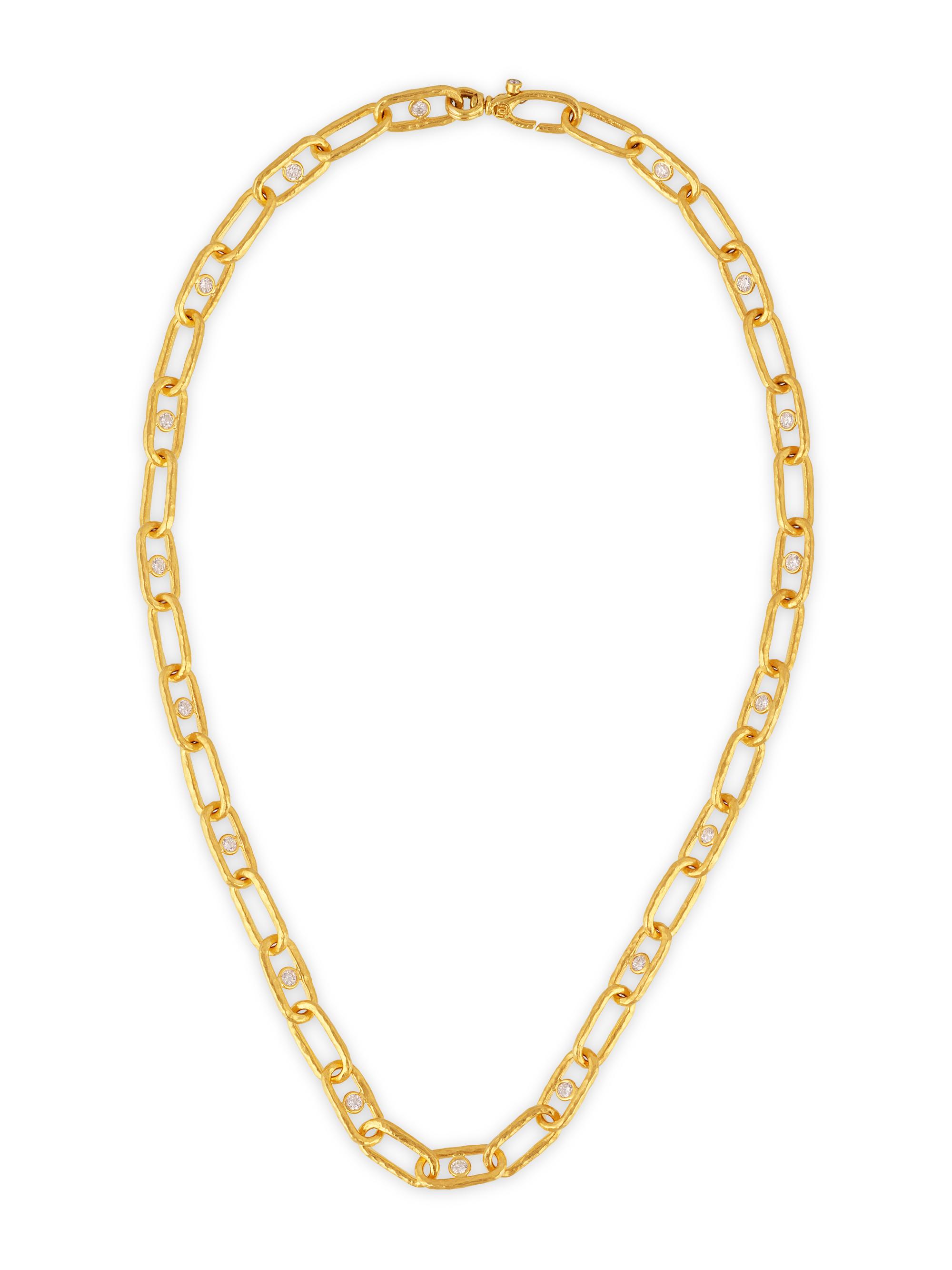 Gurhan Women's Hoopla 24K Yellow Gold & 2.64 TCW Diamond Oval-Link Chain Necklace - Yellow Gold