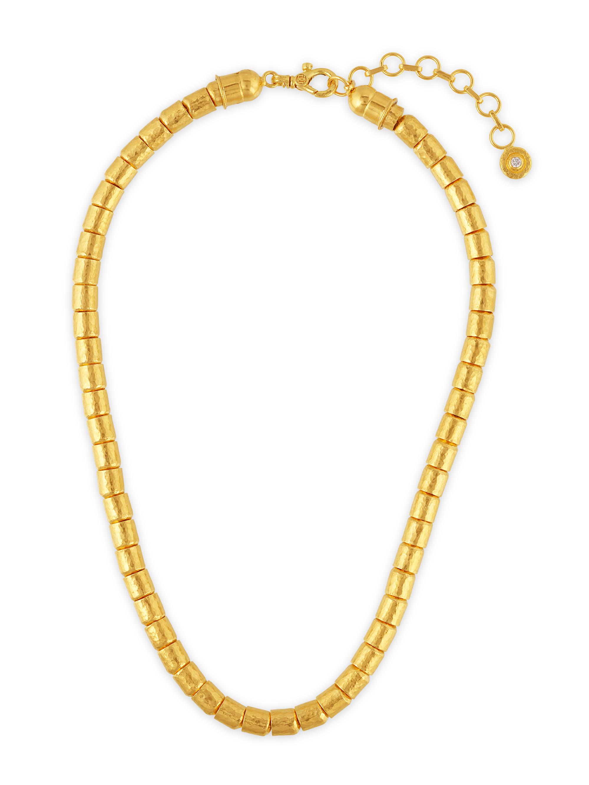 Gurhan Women's Vertigo 22K & 24K Yellow Gold & 0.14 TCW Diamond Beaded Necklace - Yellow Gold