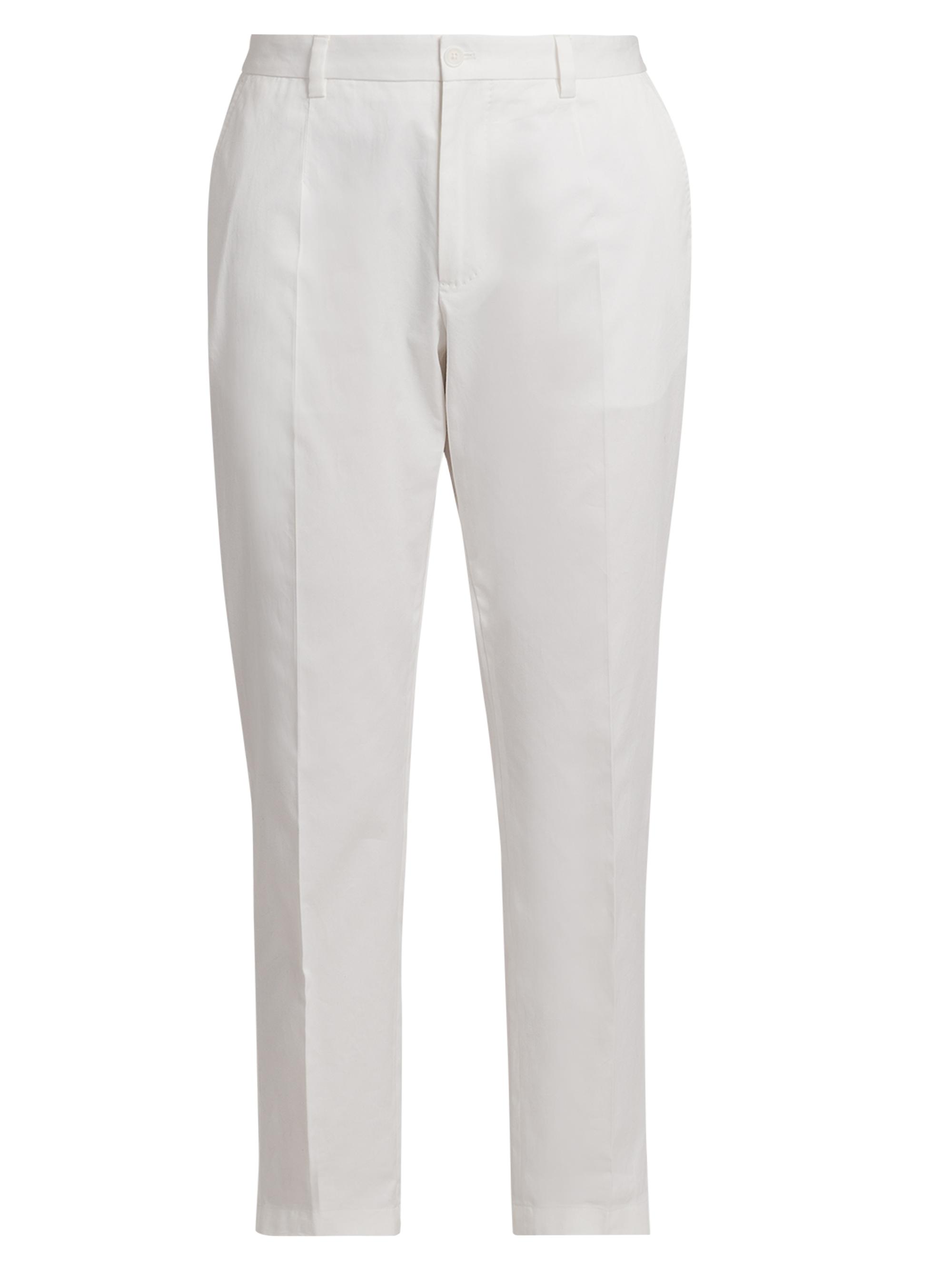 Dolce & Gabbana Men's Stretch Cotton Gabardine Trousers - Bianco