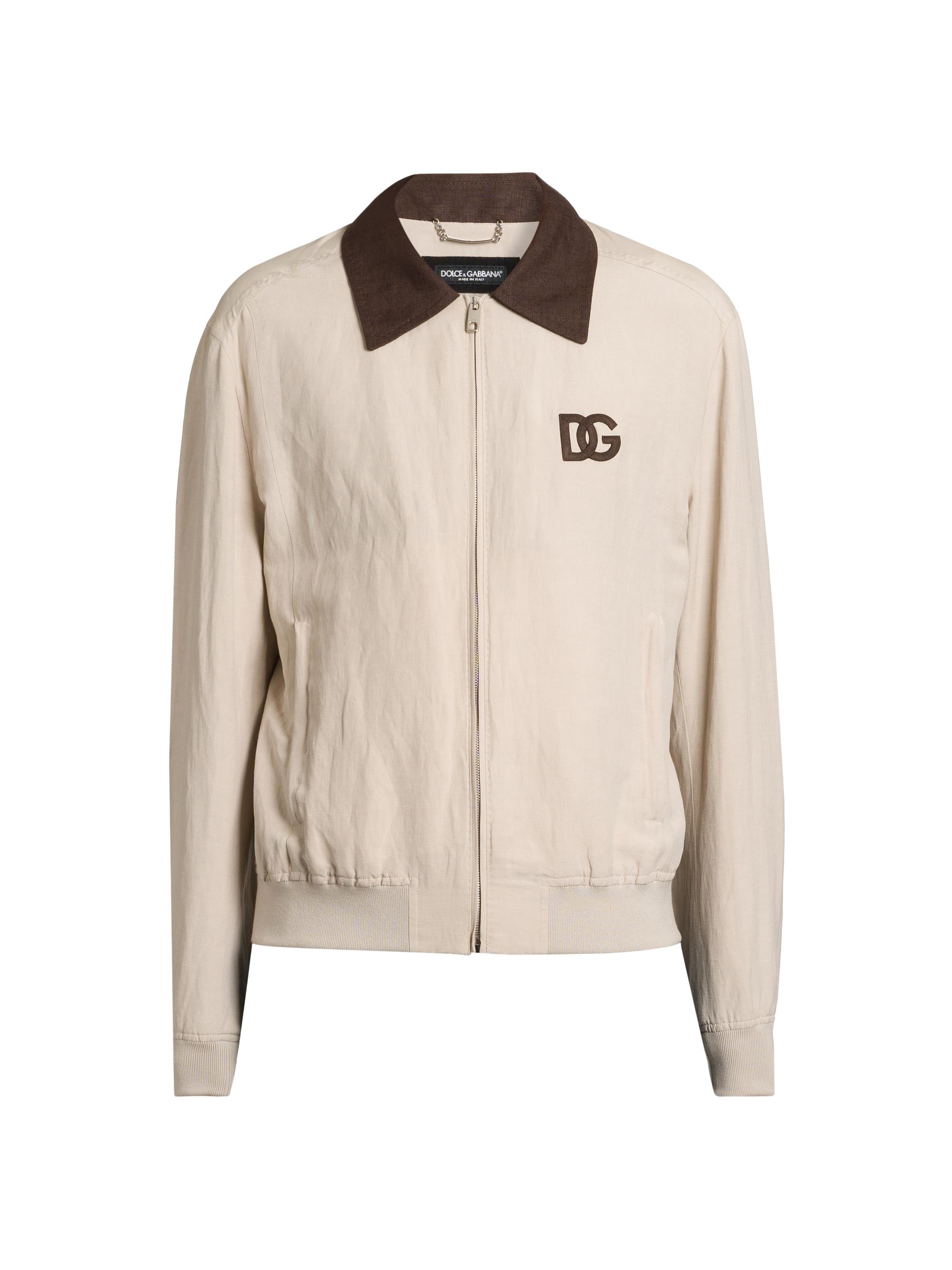 Dolce & Gabbana Men's Linen-Silk Jacket - Beige Pastello