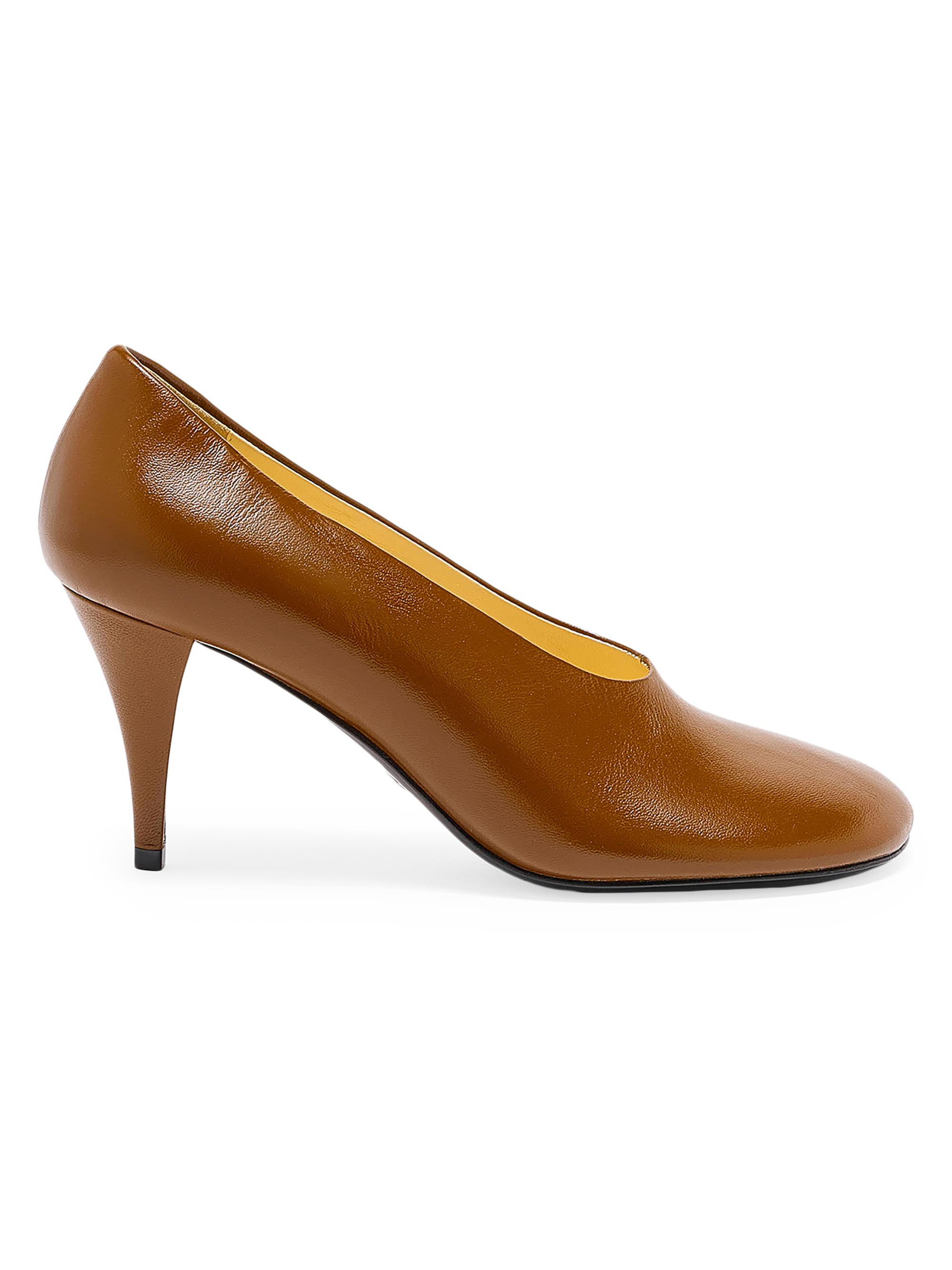 Proenza Schouler Women's Glove 70MM Leather Pumps - Mud