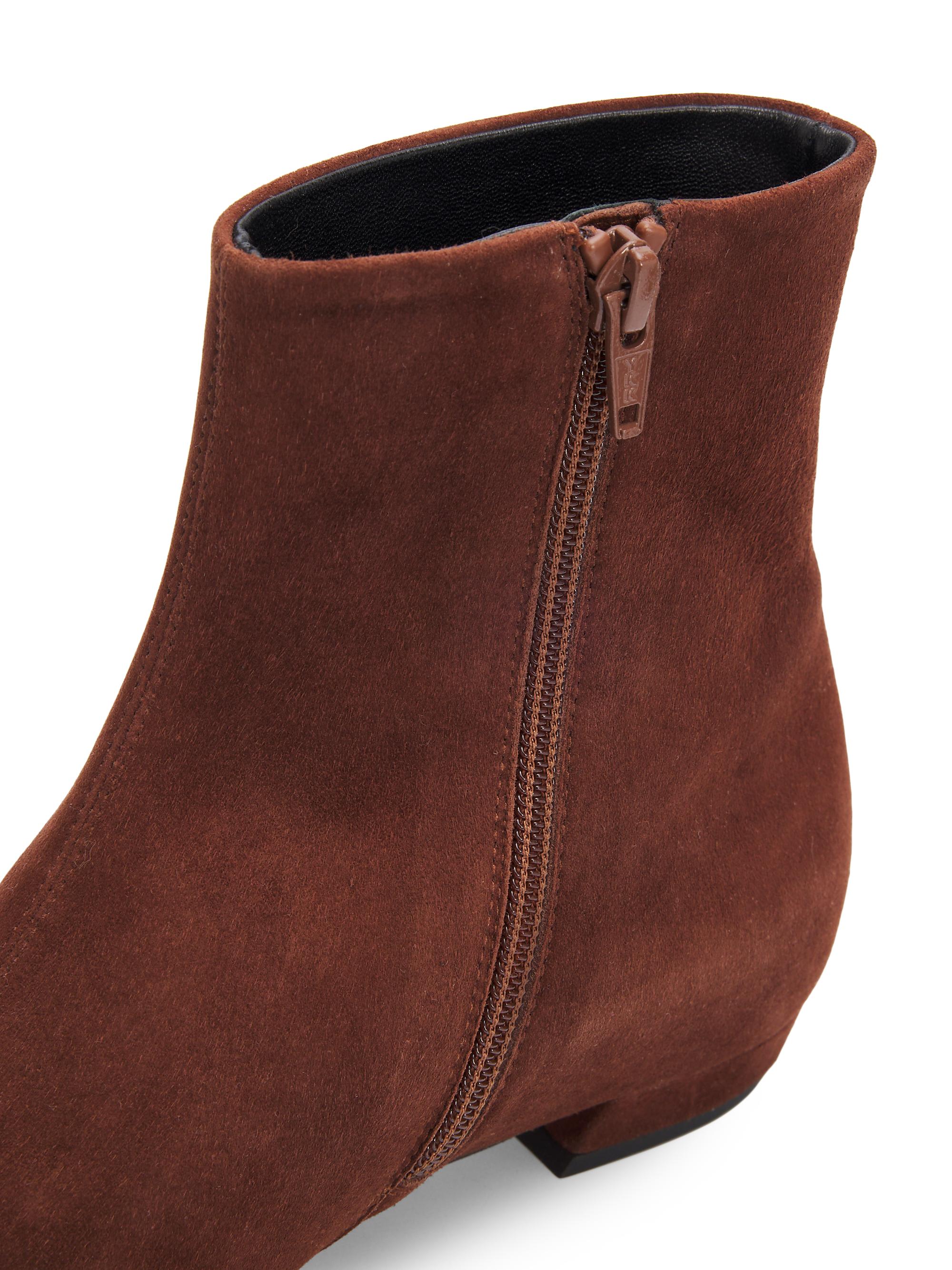 Proenza Schouler Women's Trap 25MM Suede Ankle Boots - Chocolate | Thumbnail 5