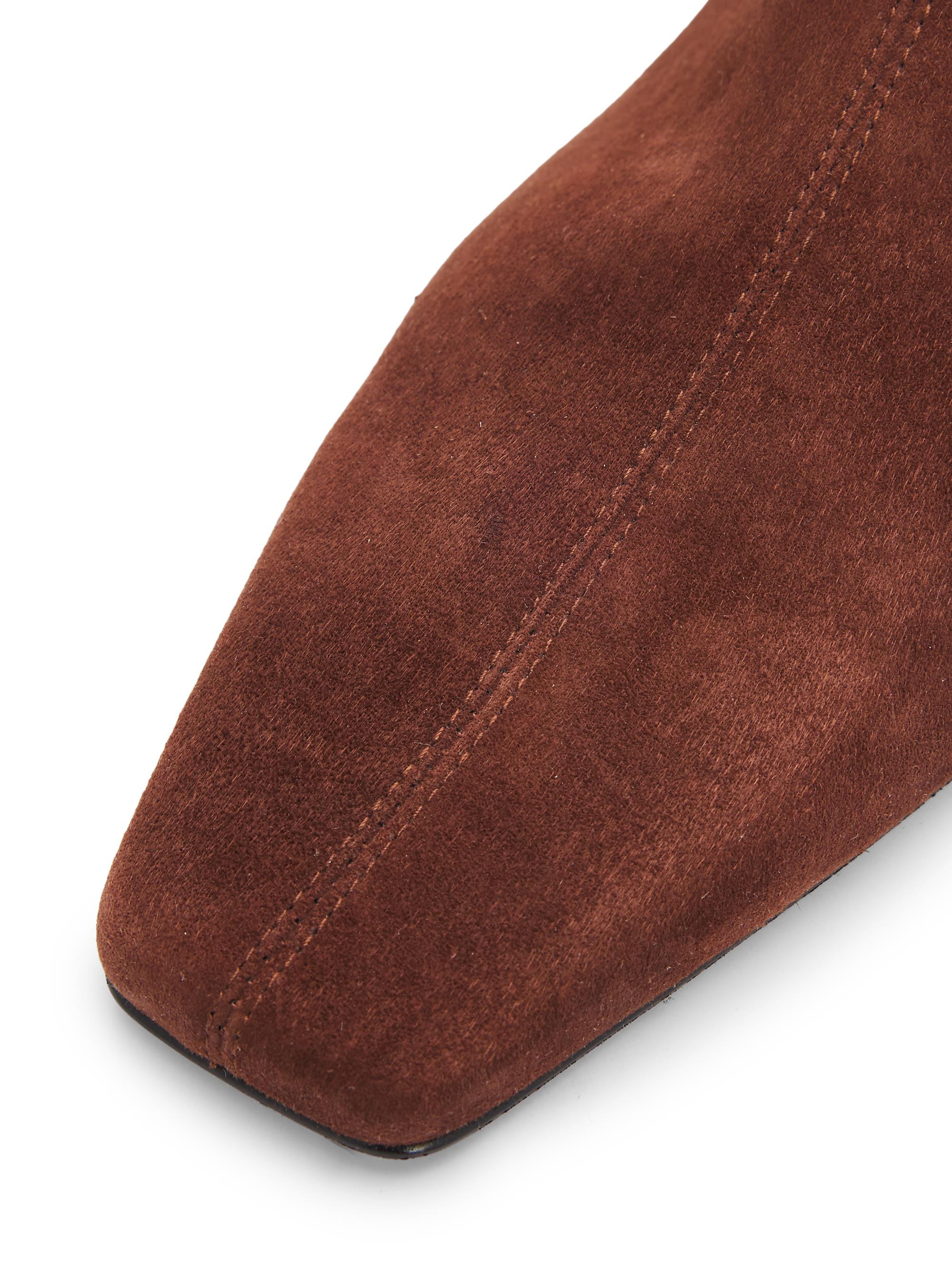 Proenza Schouler Women's Trap 25MM Suede Ankle Boots - Chocolate | Thumbnail 6