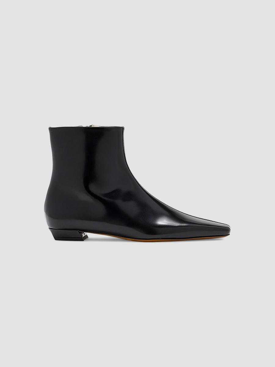 Proenza Schouler Trap 25MM Spazzolato Leather Ankle Boots | Saks