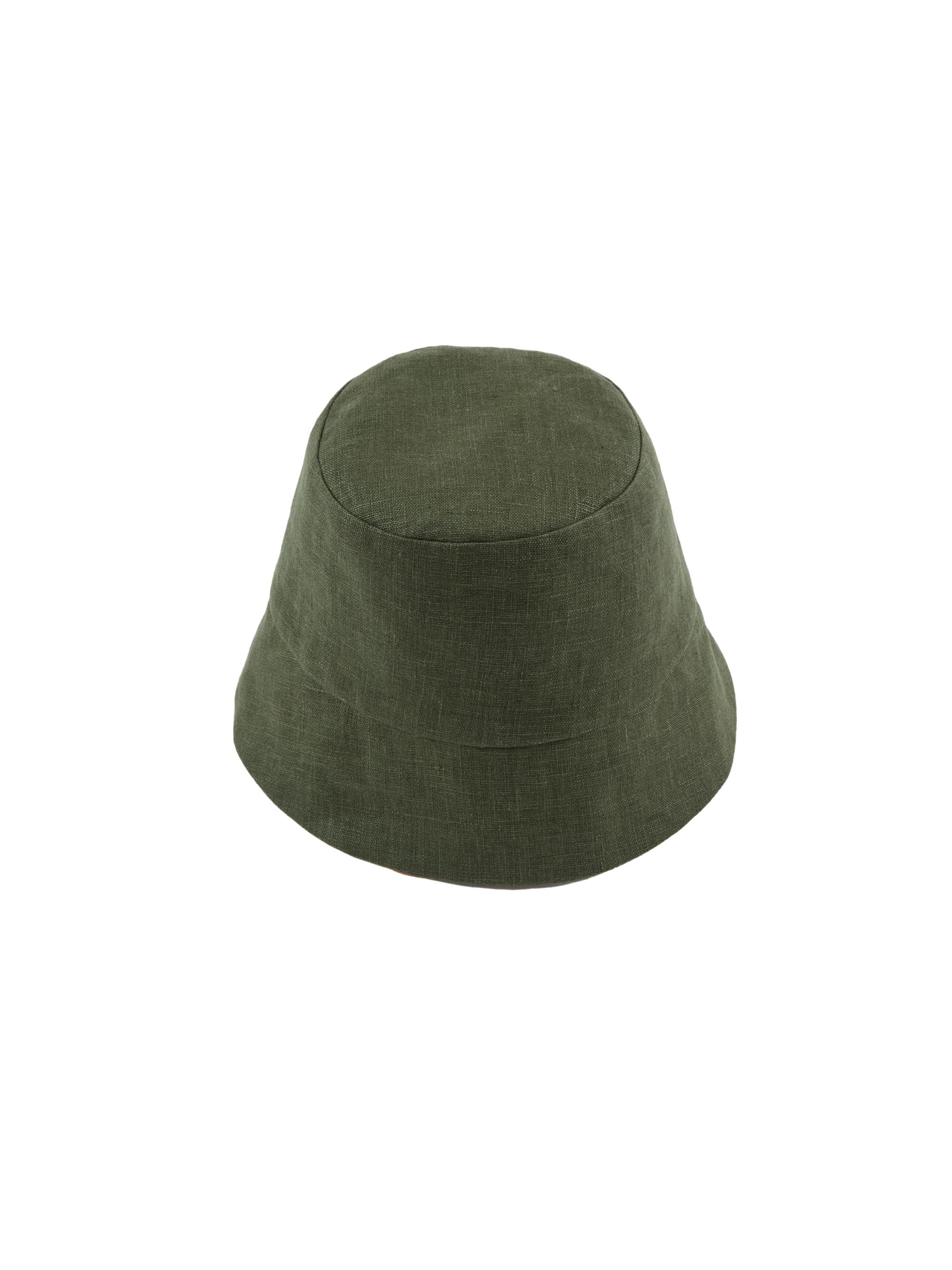 Eugenia Kim Women's Yuki Linen-Blend Reversible Bucket Hat - Olive Multi