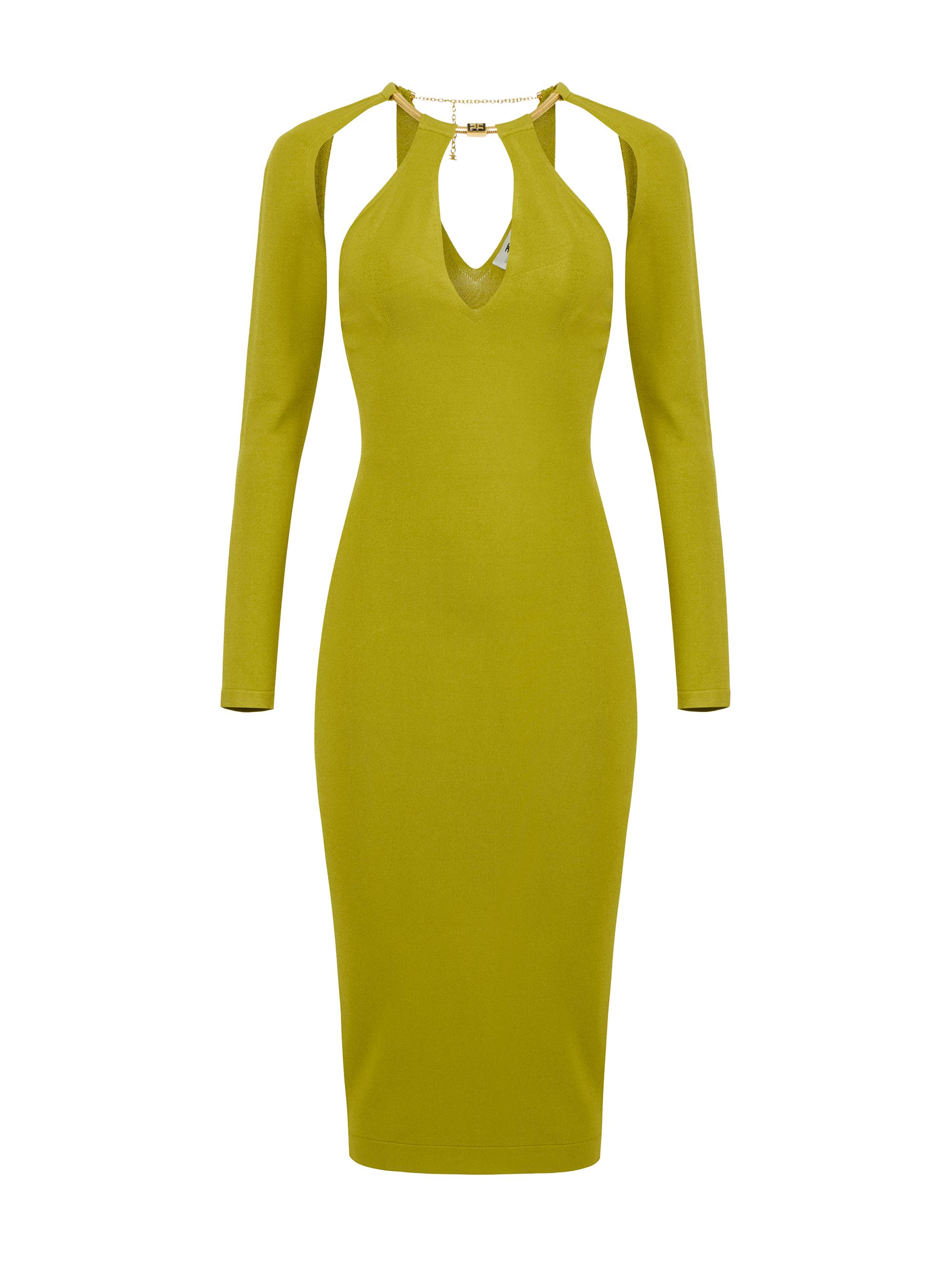 Elisabetta Franchi Women's Jewel Snake Sheath Dress - Sunrise