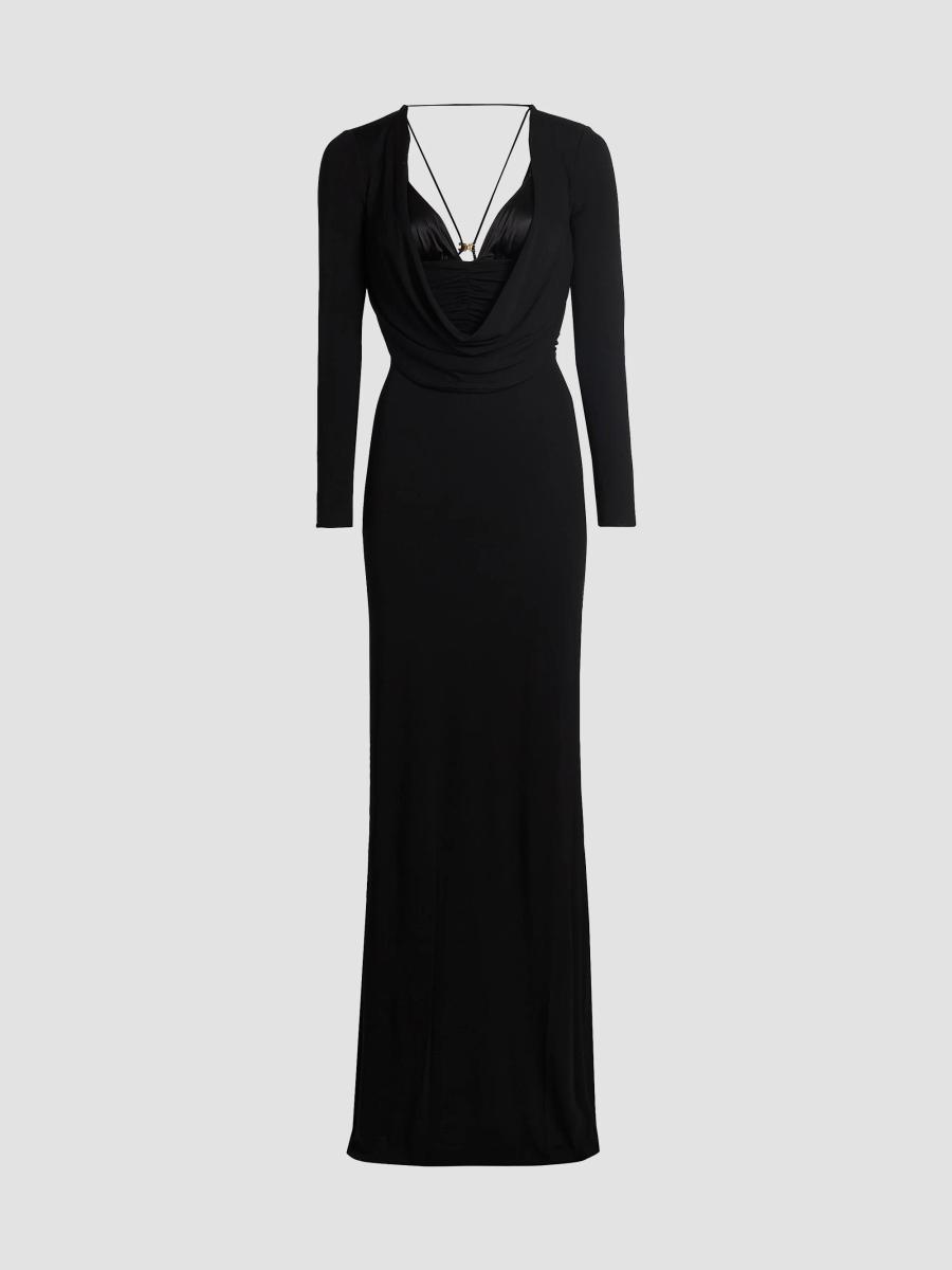 Elisabetta Franchi Red Carpet Crêpe Jersey Column Gown | Saks