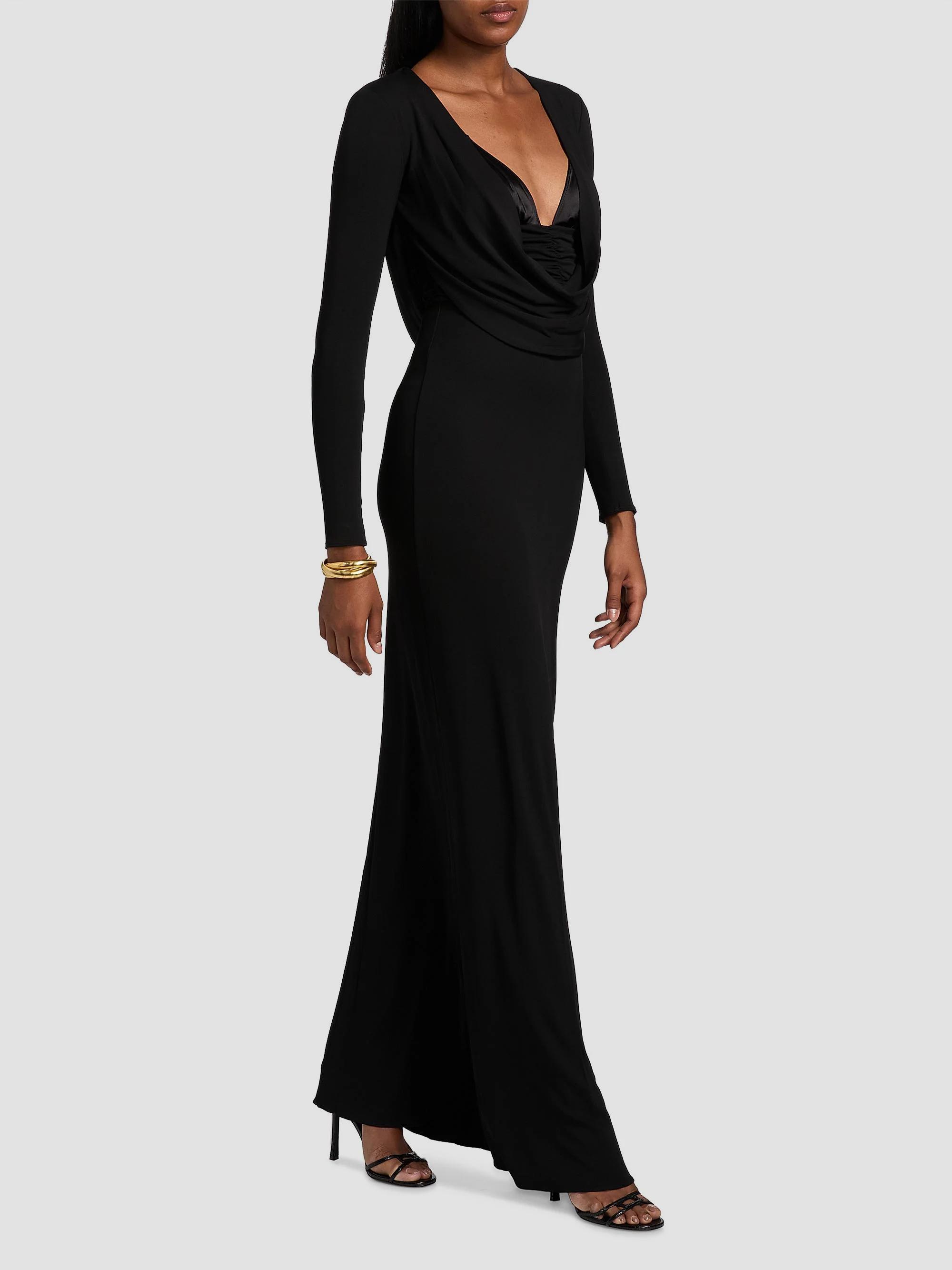 Elisabetta Franchi Red Carpet Crêpe Jersey Column Gown | Saks