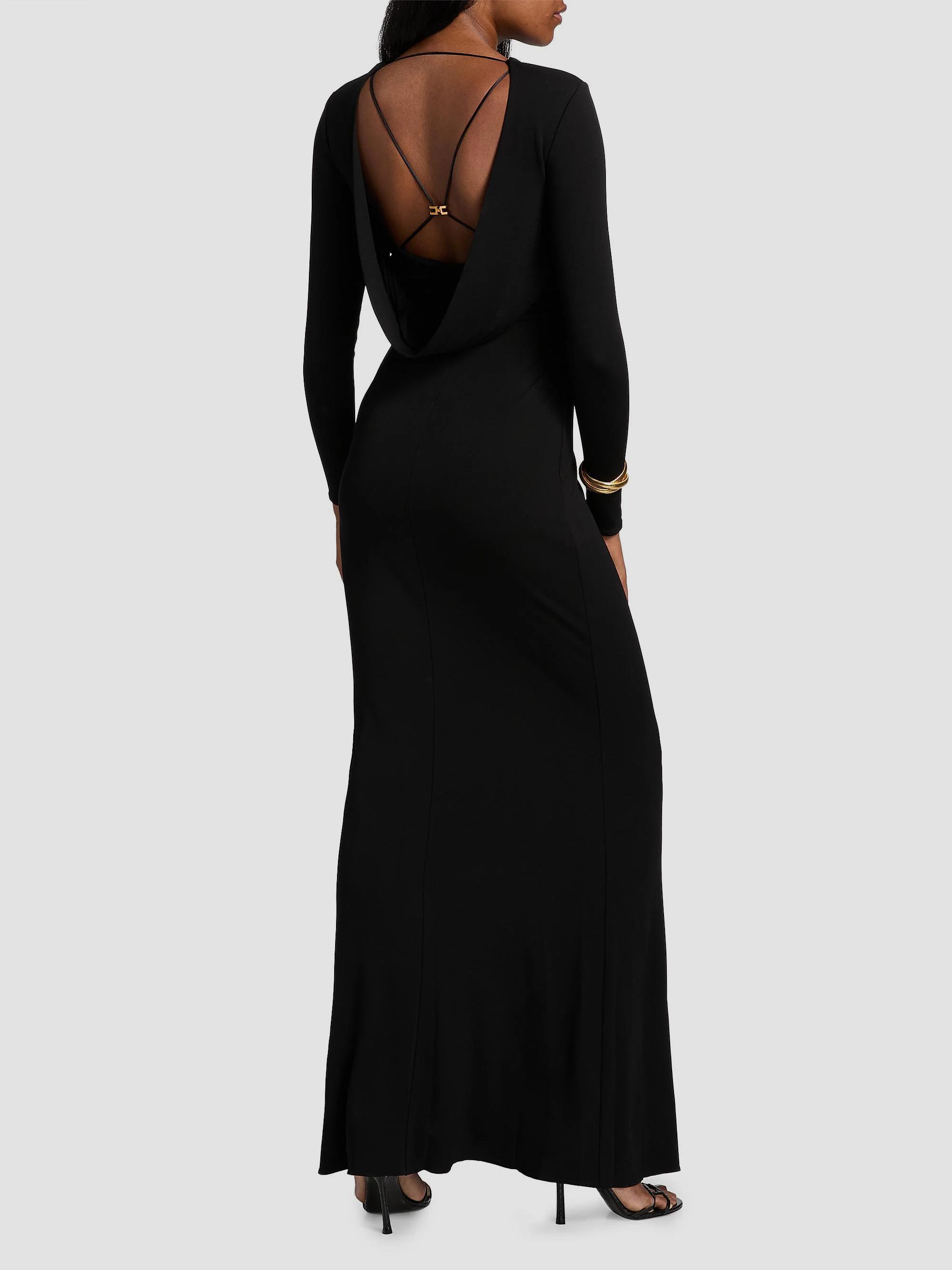 Elisabetta Franchi Red Carpet Crêpe Jersey Column Gown | Saks