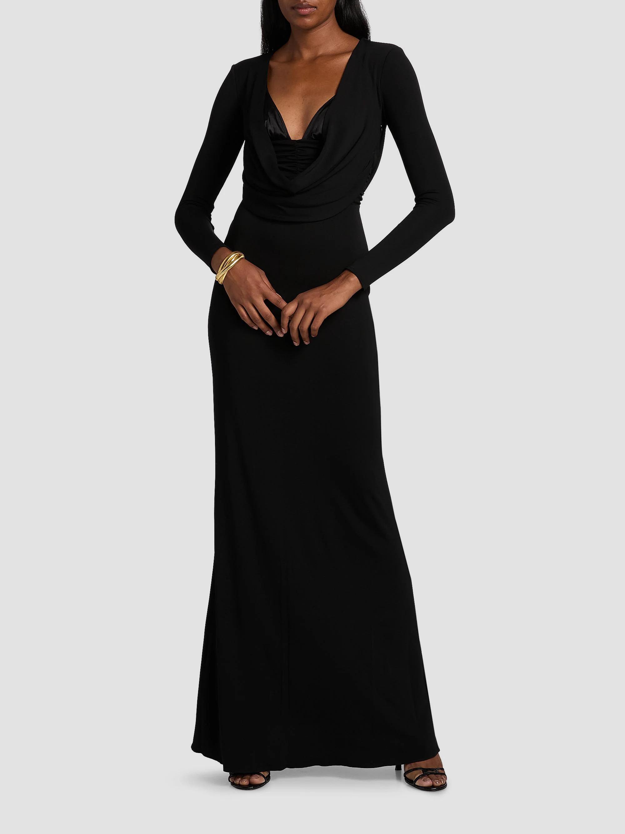 Elisabetta Franchi Red Carpet Crêpe Jersey Column Gown | Saks