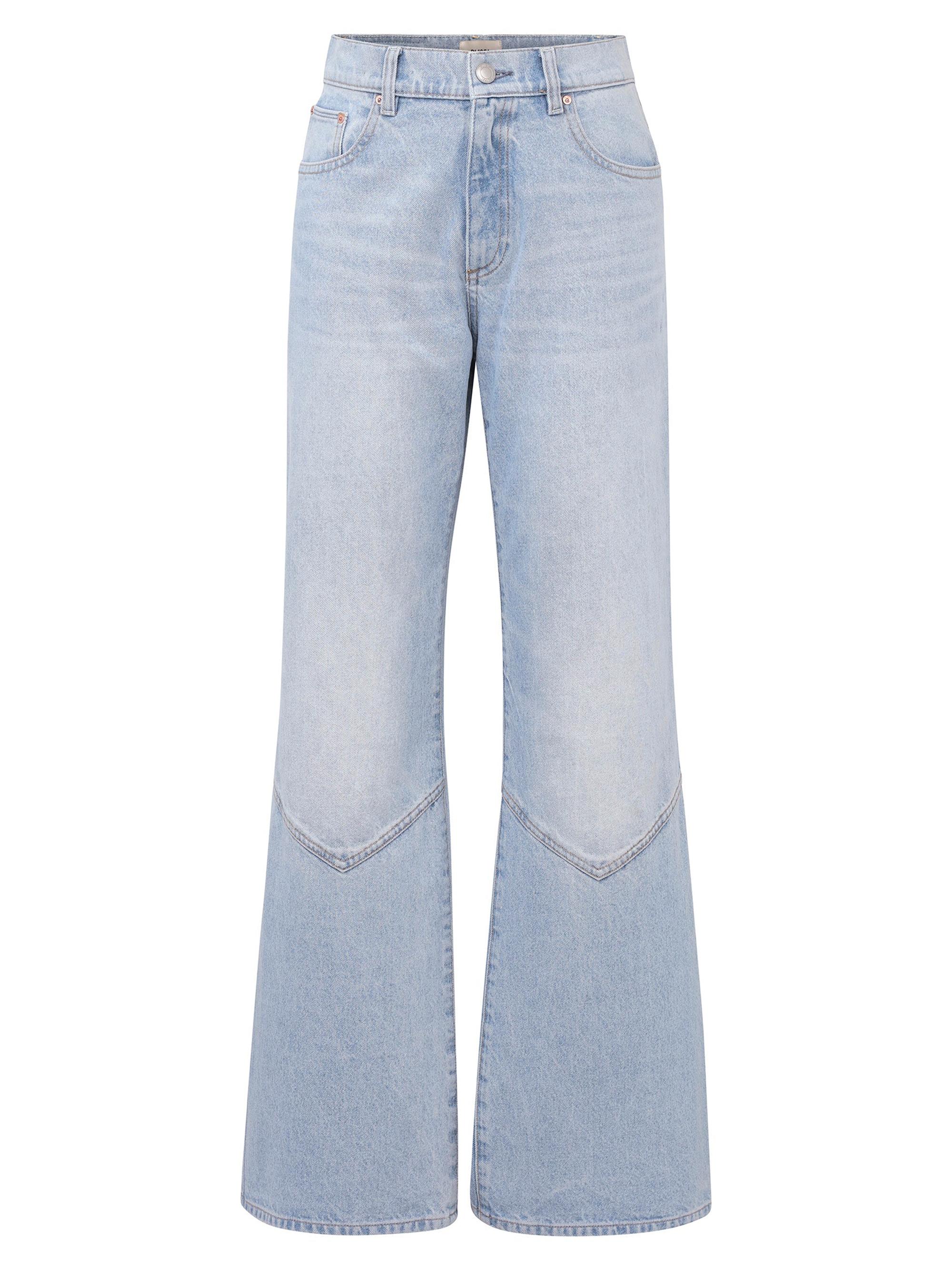 DL1961 Women's Desi Boot High Rise Jeans - Blue Mist