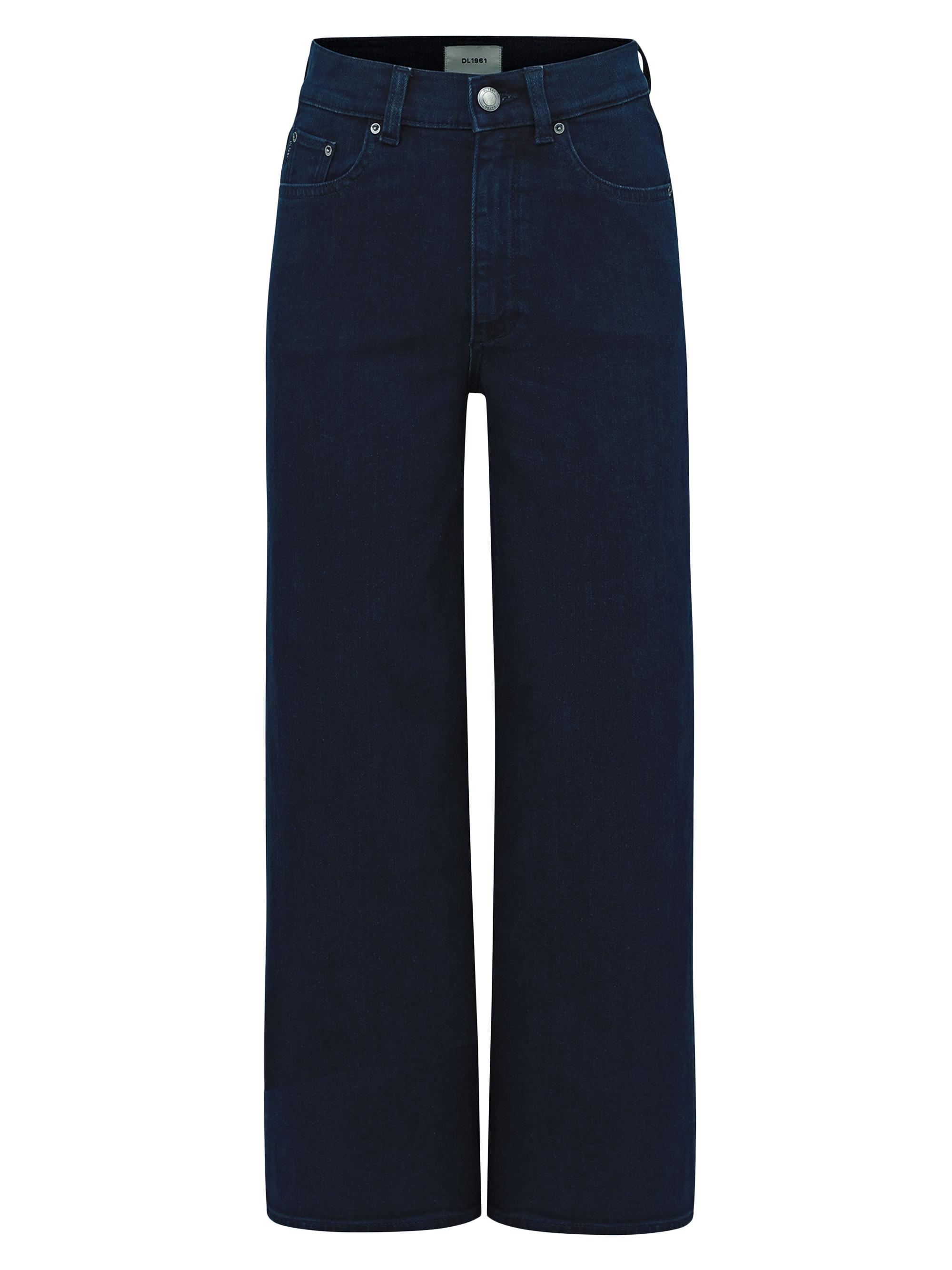 DL1961 Premium Denim Women's Hepburn High Rise Wide Leg Jeans - Flatiron
