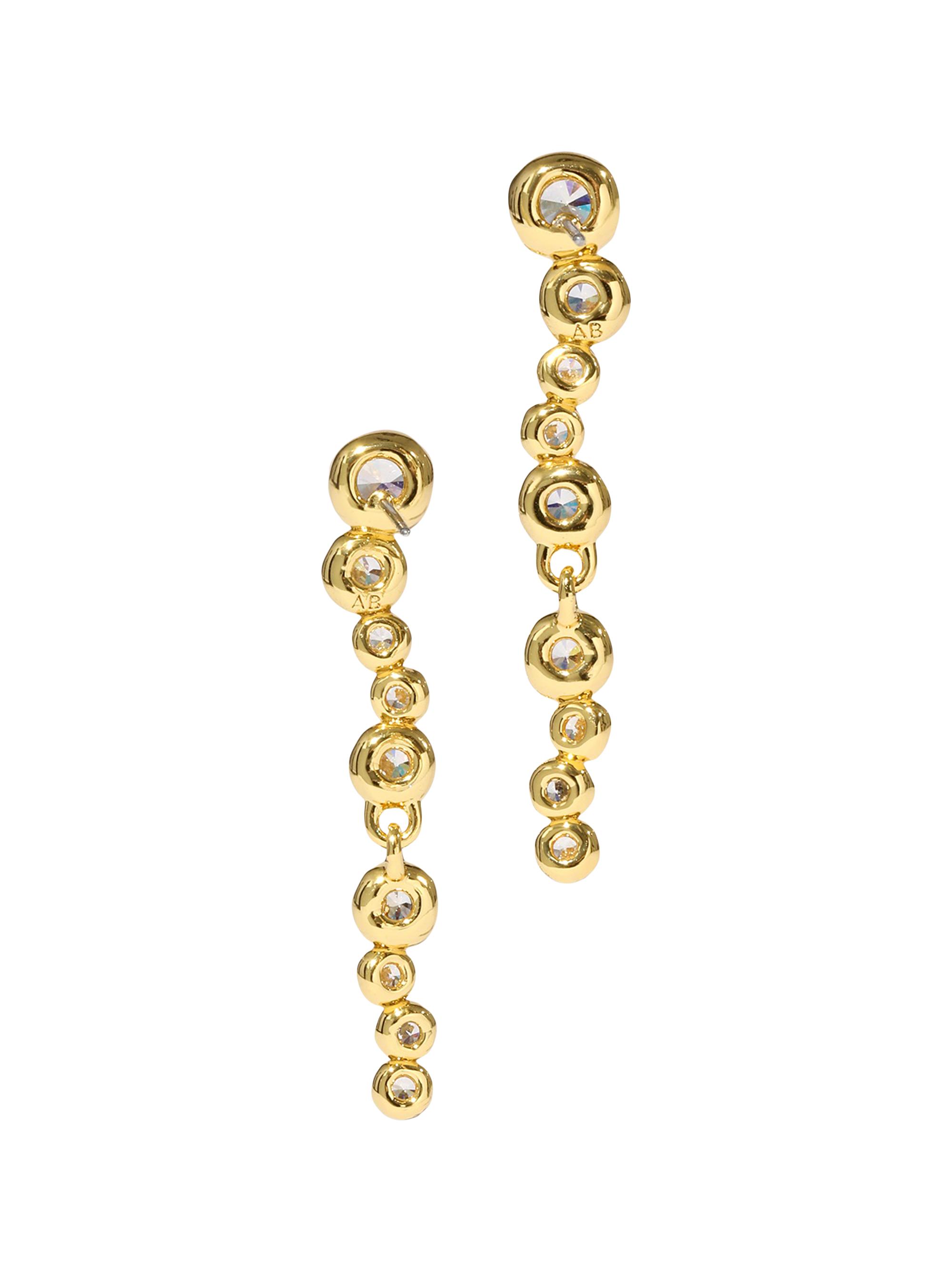 Alexis Bittar Women's Asterales 14K-Gold-Plated & Cubic Zirconia Linear Drop Earrings - Gold