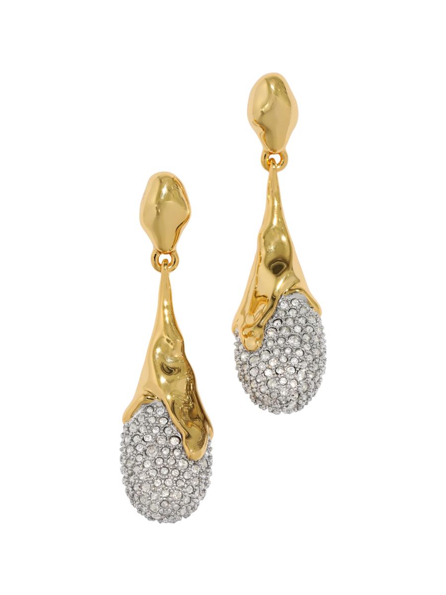 Alexis Bittar Women's Solanales Orbiting 14k-gold-plated, Rhodium-plated & Glass Crystal Teardrop Earrings