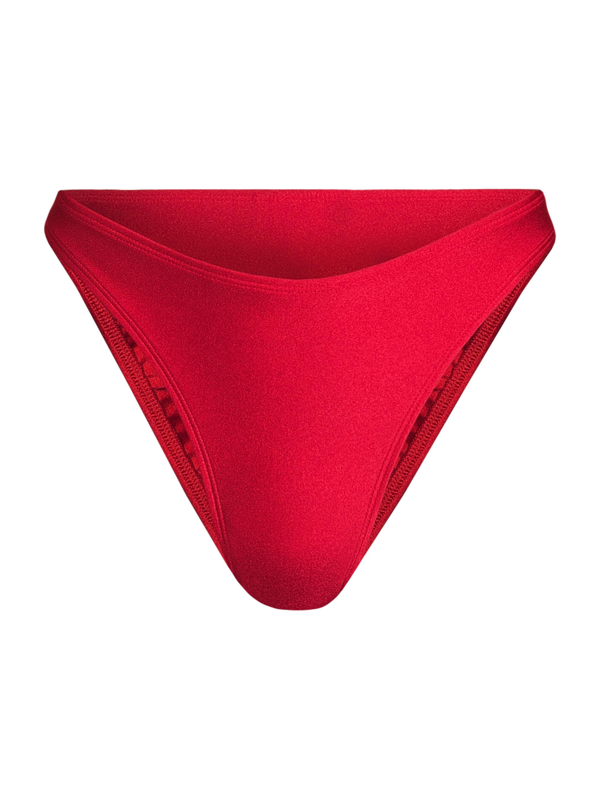 Shani Shemer Women's Alma High-Cut Bikini Bottom - Scarlet Red