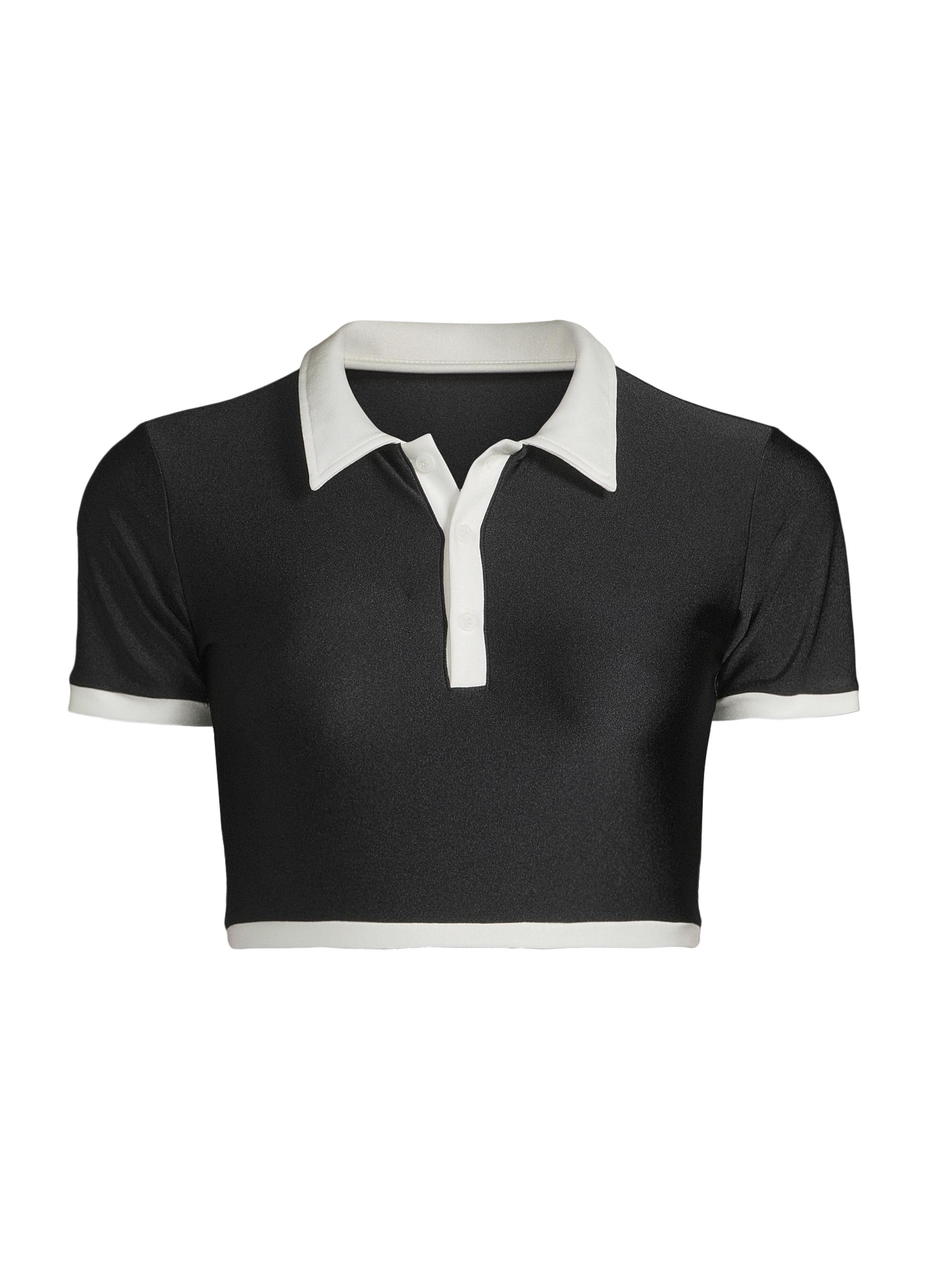 Shani Shemer Women's Chloe Cover-Up Crop Top - Black And White