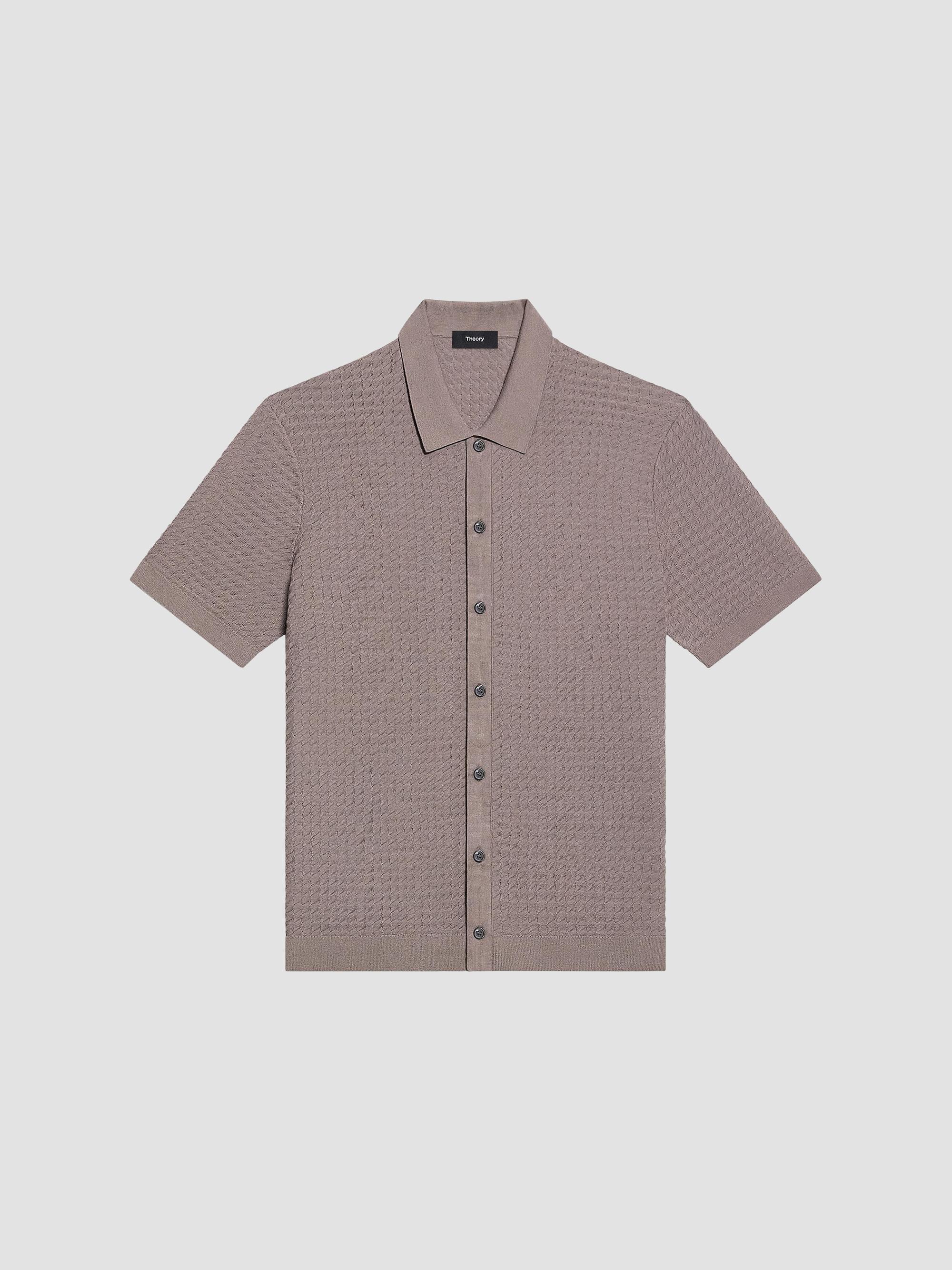 Theory Soft Lawn Short Sleeve Cuff Shirt Theory Soft Lawn Short 