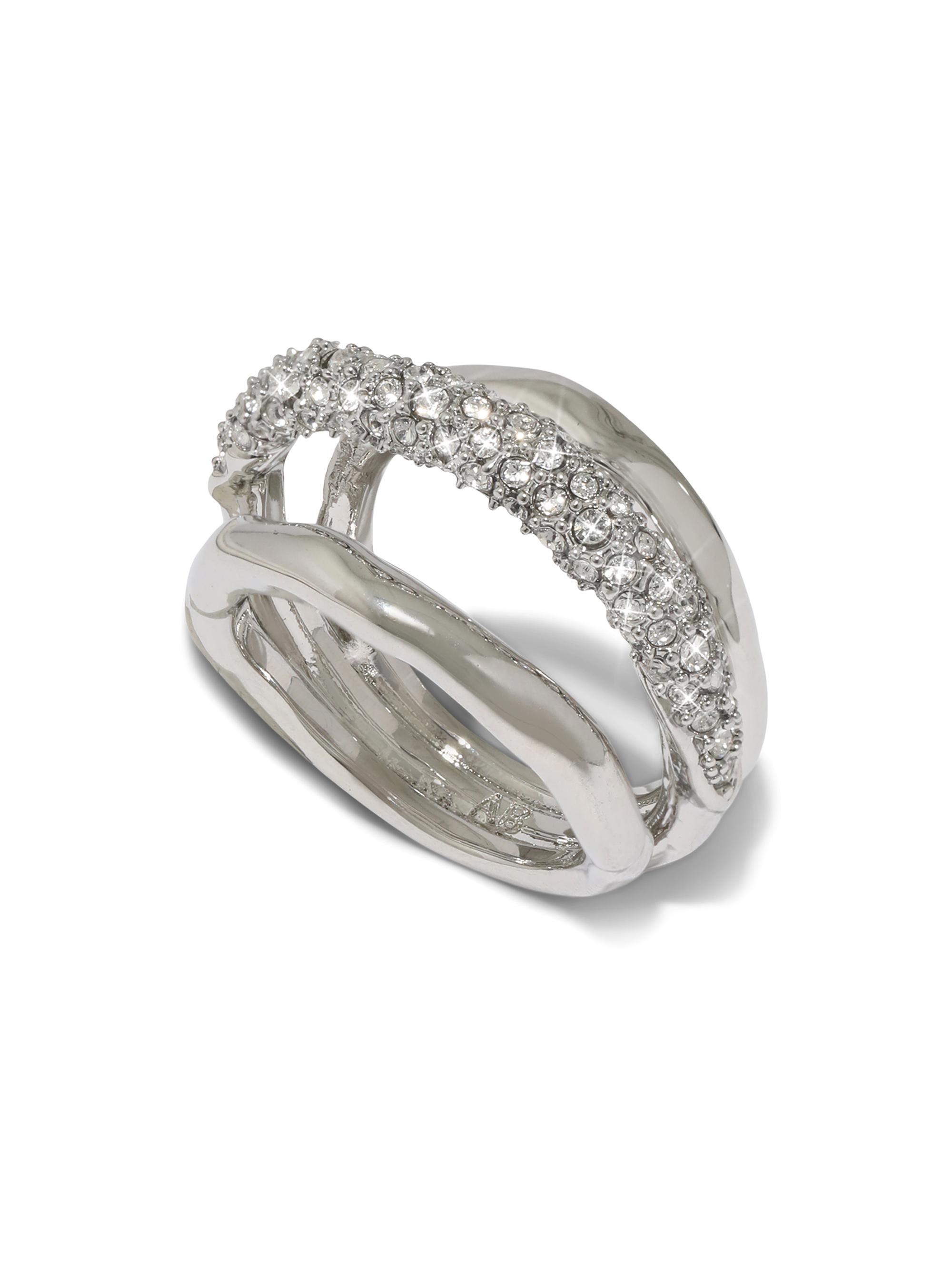Alexis Bittar Women's Solanales Orbiting Rhodium-Plated & Glass Crystal Ring - Silver