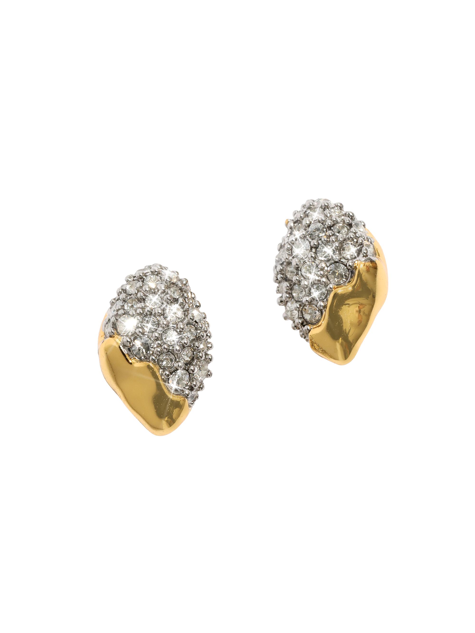 Alexis Bittar Women's Solanales Tiny Pebble 14K-Gold-Plated, Rhodium-Plated & Glass Crystal Stud Earrings - Gold