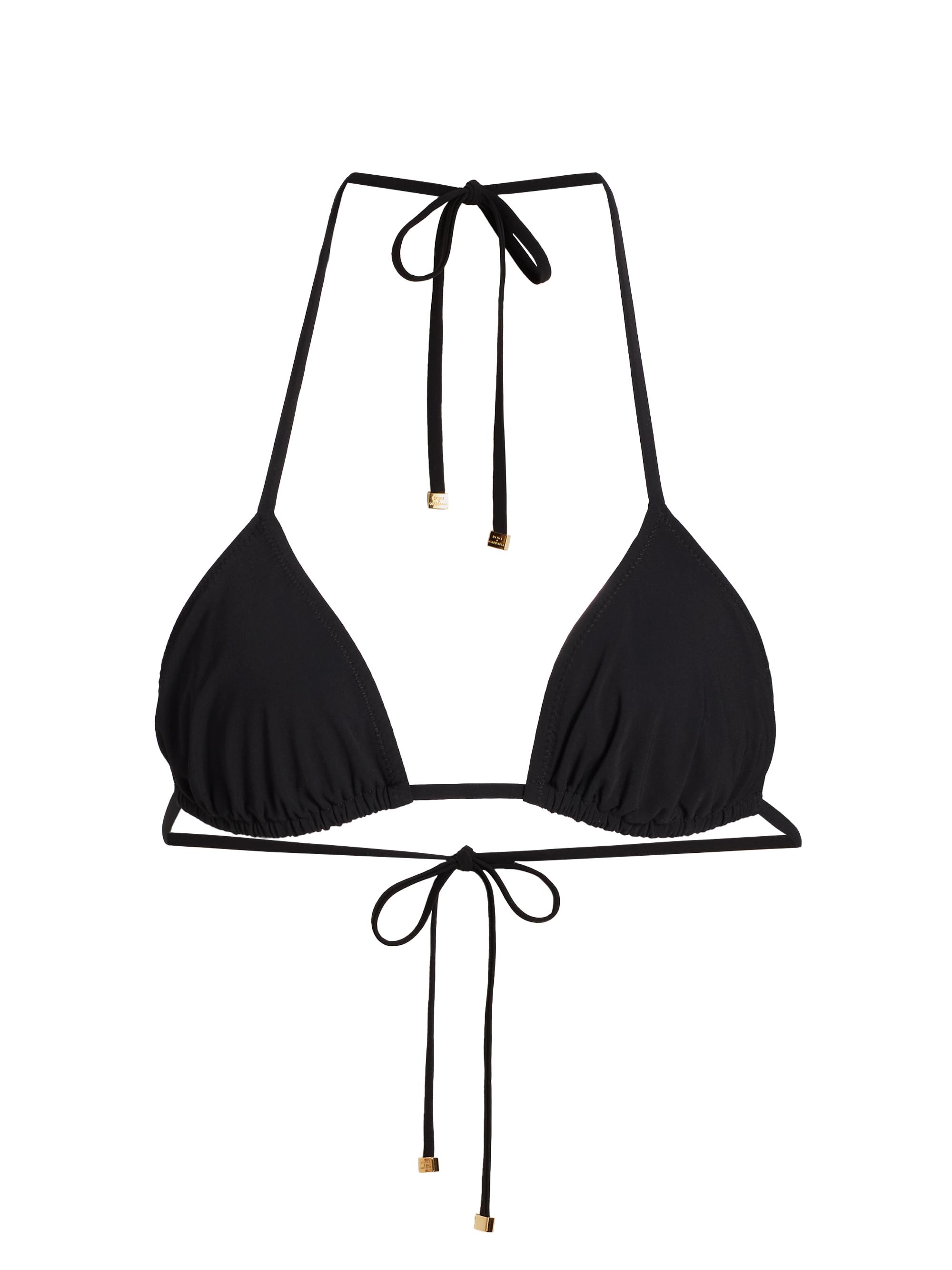 Dolce & Gabbana Women's Jersey Triangle Bikini Top - Nero