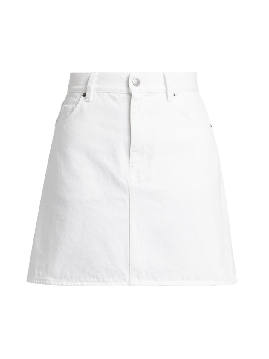 Blk Dnm Women's Skirt 74 In White