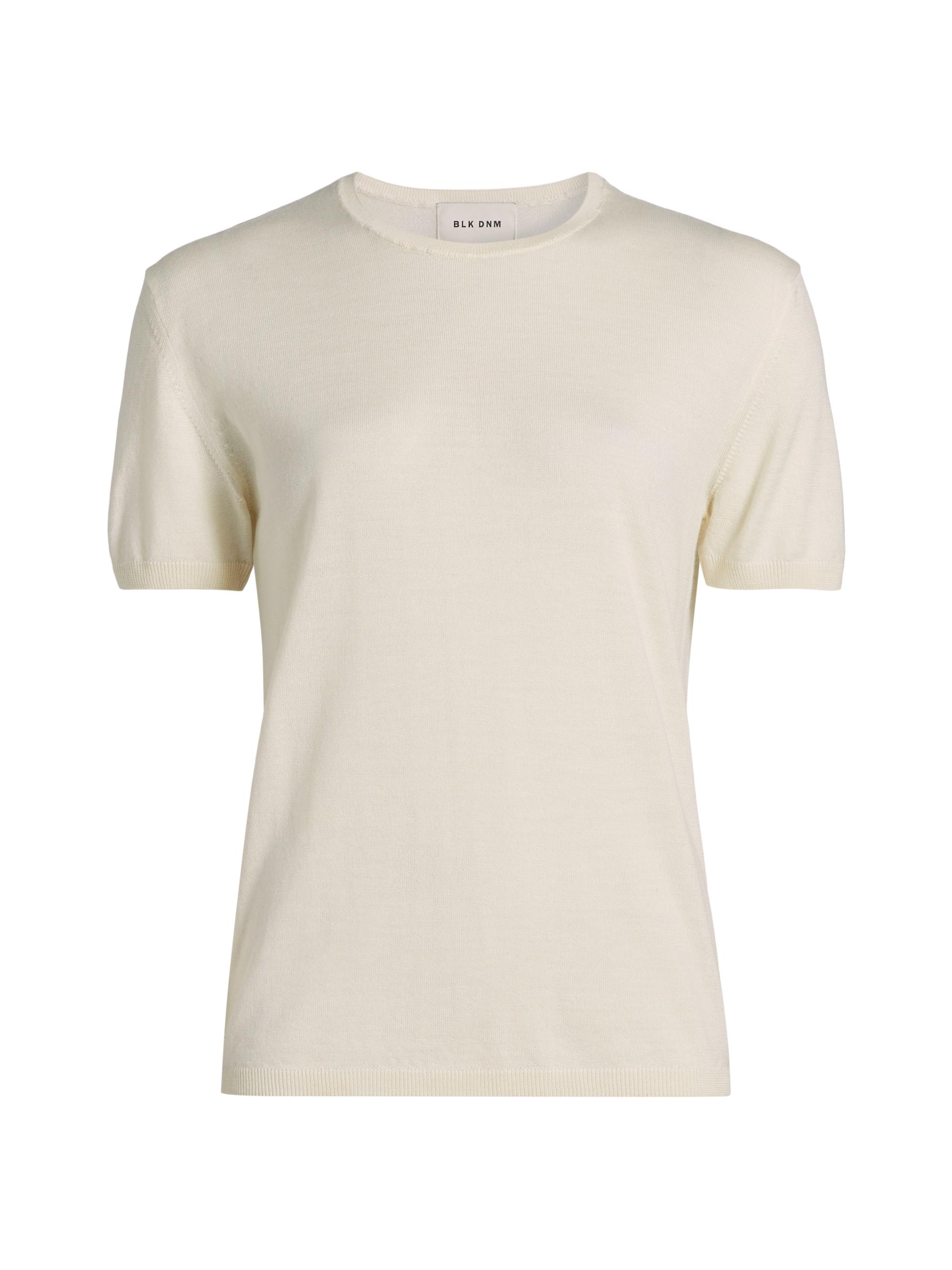 BLK DNM Women's Sweater T-Shirt 52 - Off White